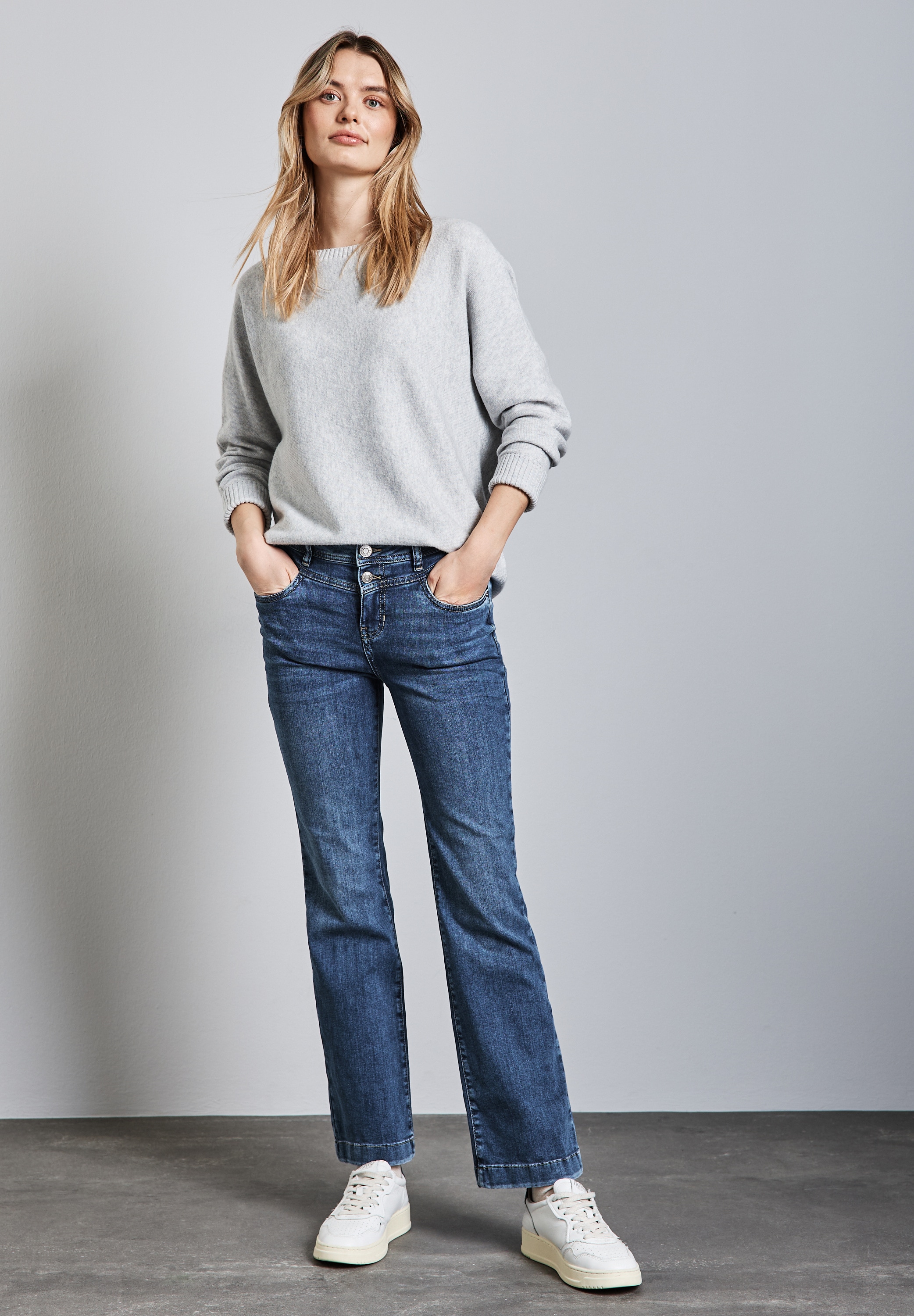 STREET ONE Slim-fit-Jeans, aus Baumwolle mit Stretchanteil