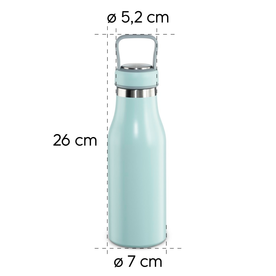 Xavax Isolierflasche »Trinkflasche 500 ml (doppelwandige Isolierflasche heiß 9 h, kalt 7 h)«