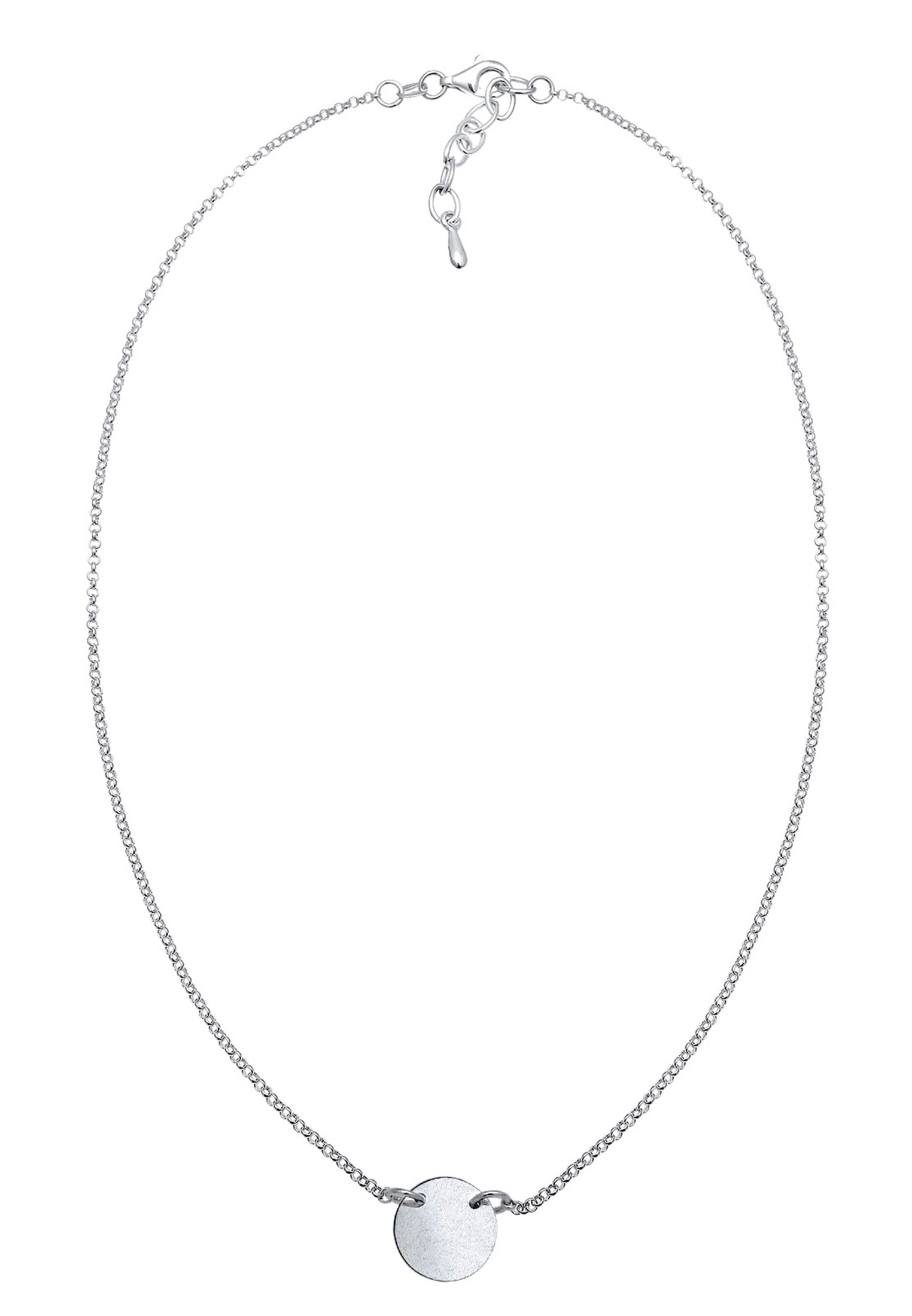 Elli Collier »Choker Plättchen Anhänger 925 Sterling Silber«