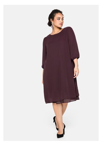 Sheego Chiffonkleid »Kleid«, in Lagen-Optik kaufen