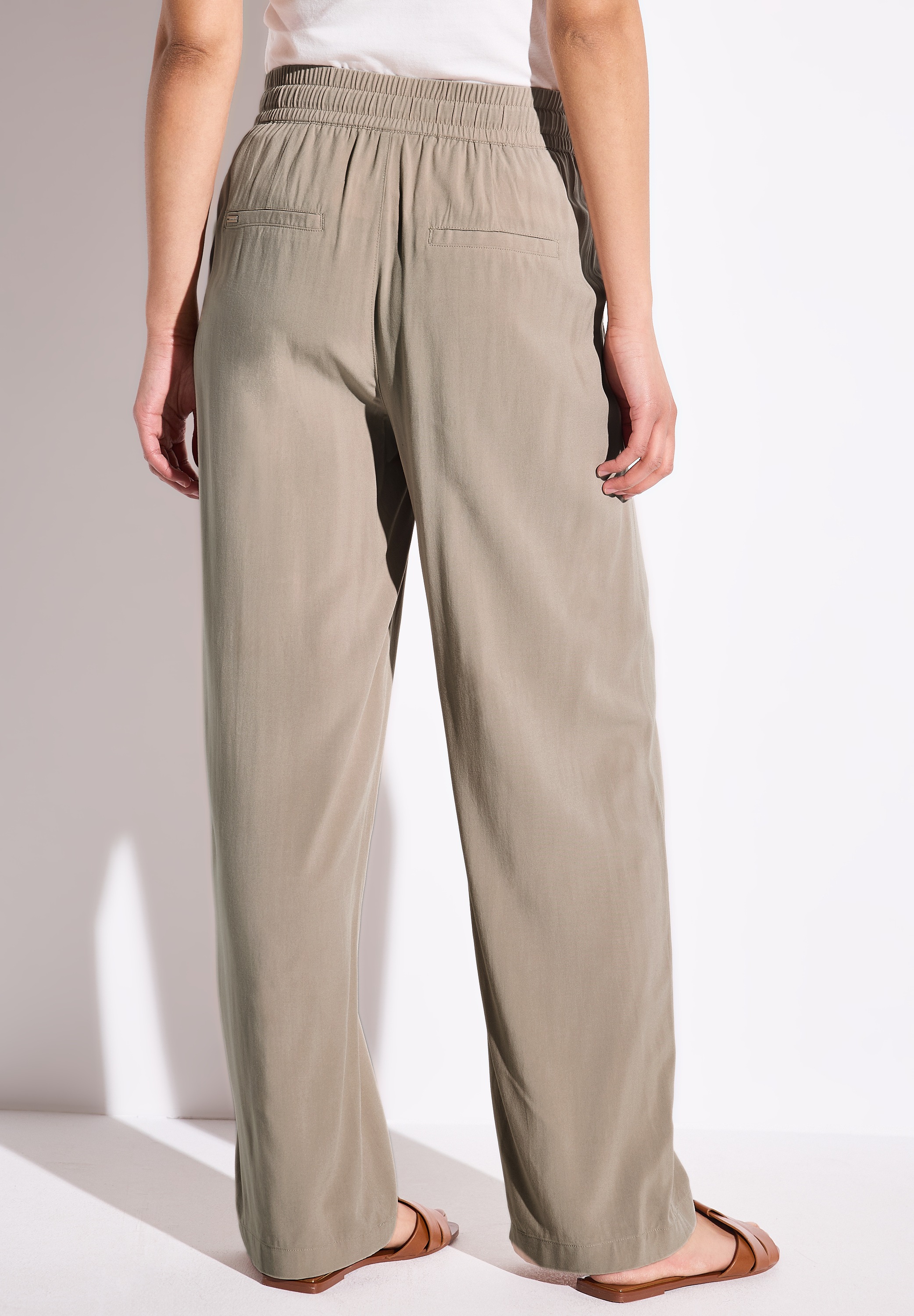 STREET ONE Stoffhose Elastikbund mit Tunnelzug günstig online kaufen