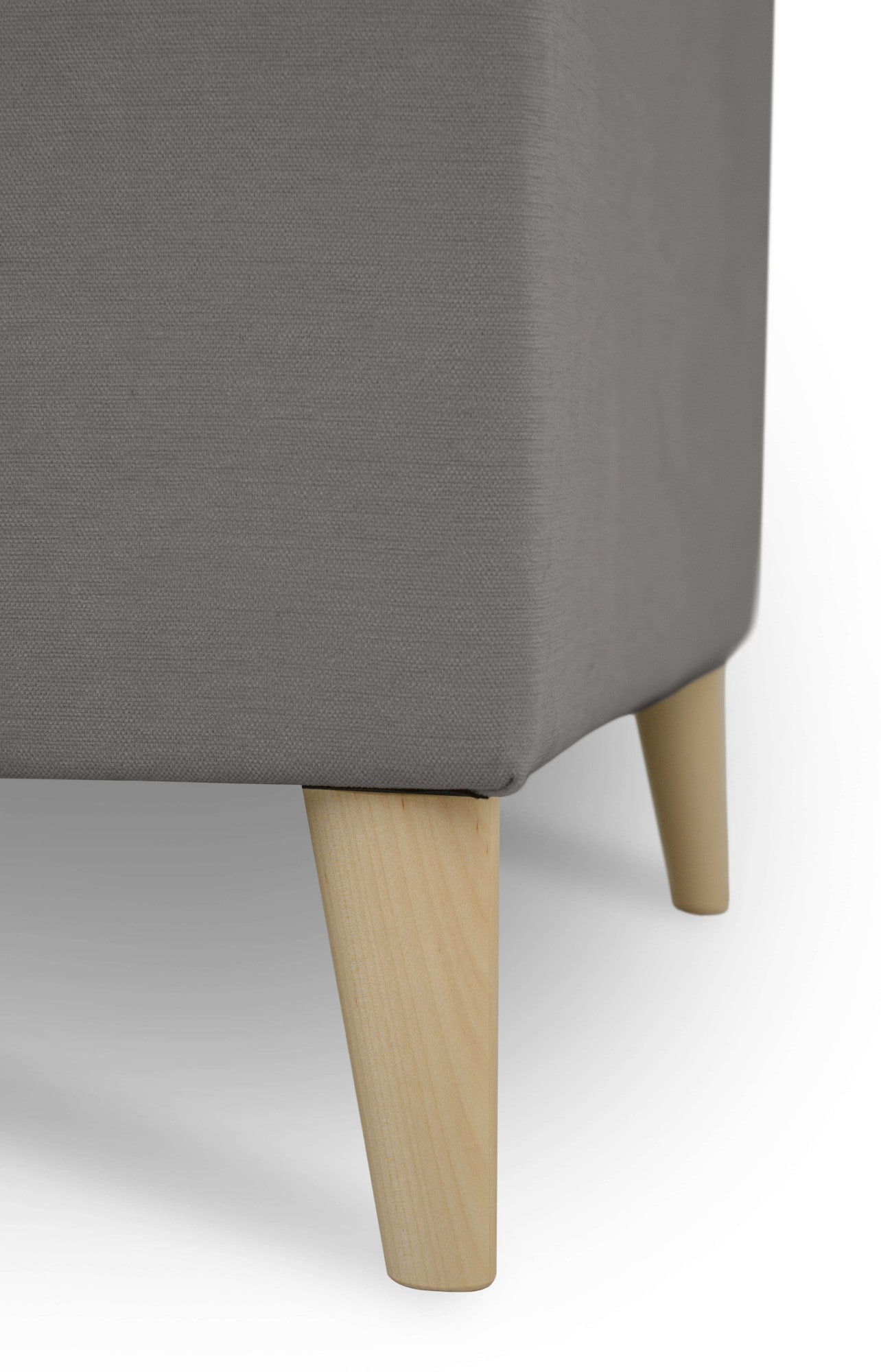 OTTO home Ecksofa »Oland Skandi, weicher Chenille-Stoff« L-Form, 280 cm, Wellenunterfederung, Skandi-Design, Massivholzfüße