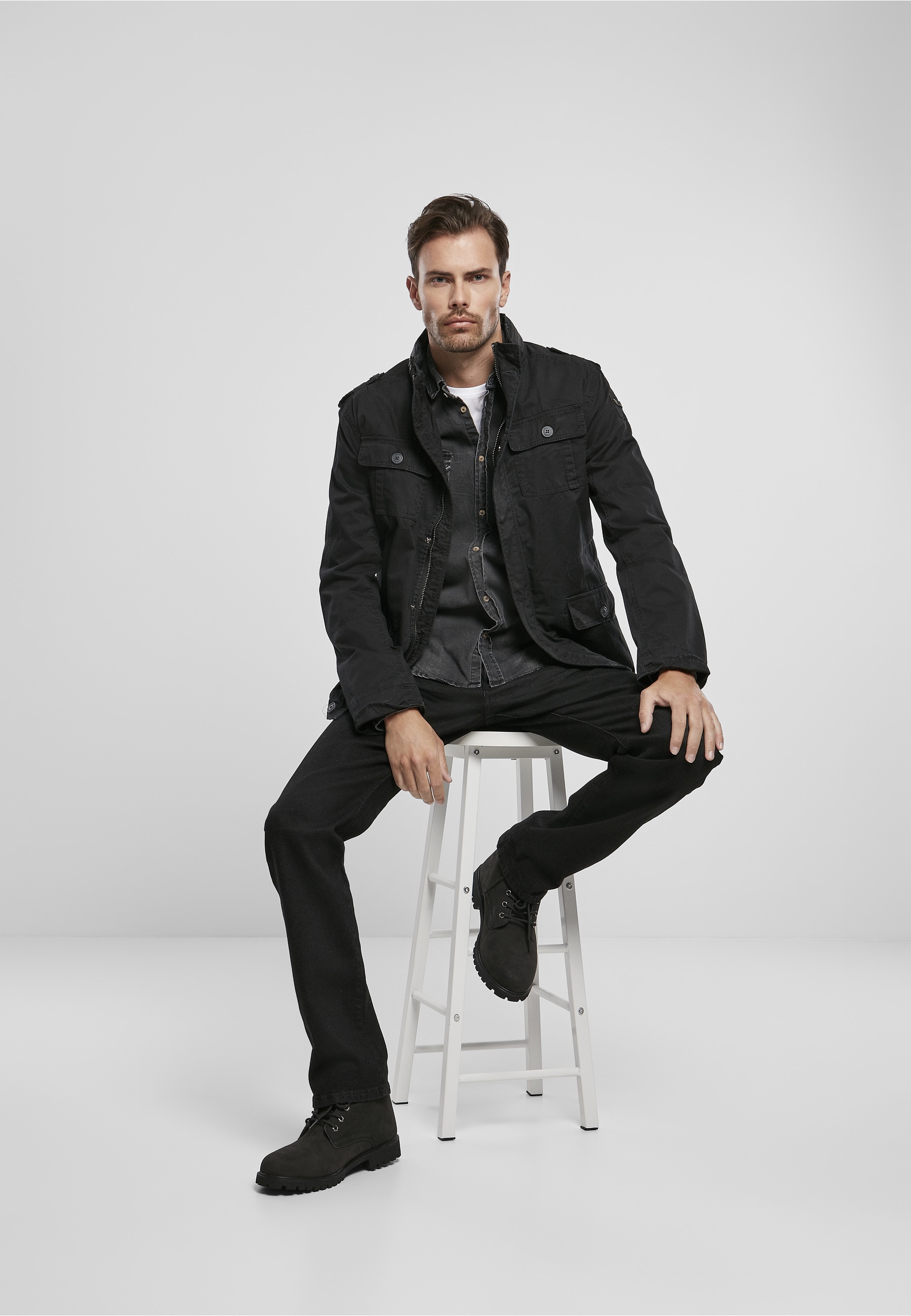 Brandit Allwetterjacke »Brandit Herren Britannia Jacket« 1 Stk. tlg. ohne Kapuze