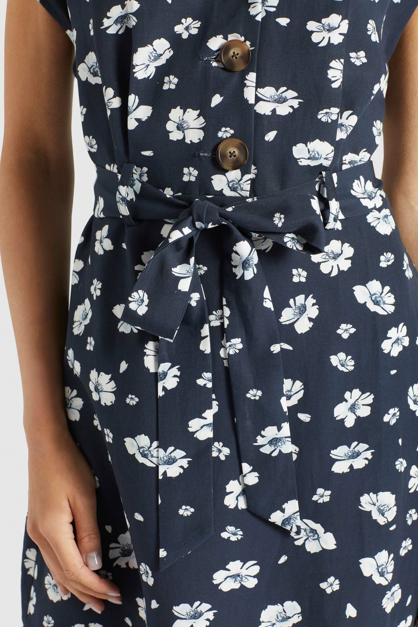 khujo Blusenkleid »PARZIVA«, mit abnehmbarem Stoffgürtel