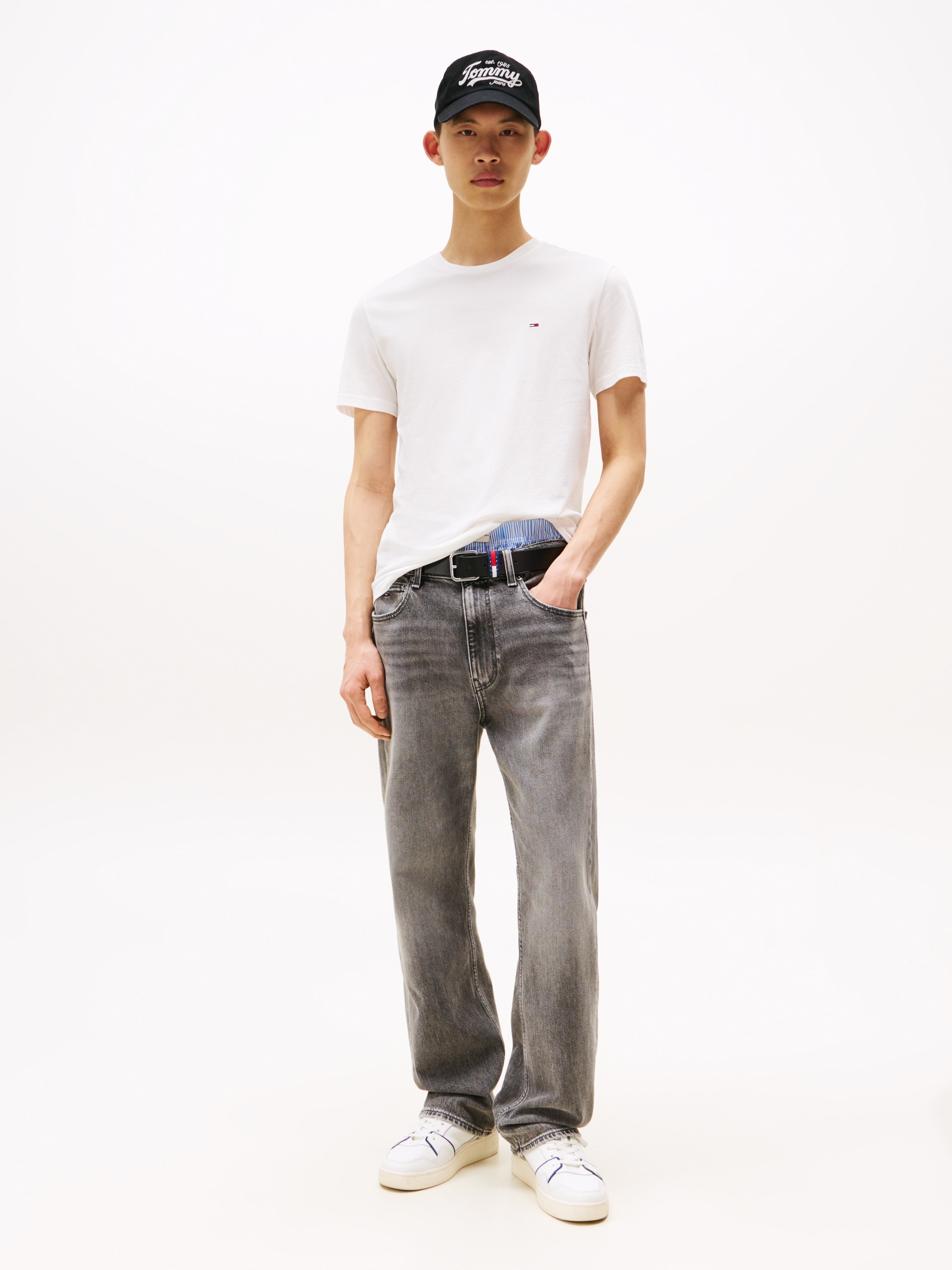 Tommy Jeans T-Shirt »TJM XSLIM 3 PACK TEE«, Mit Rundhalsausschnitt
