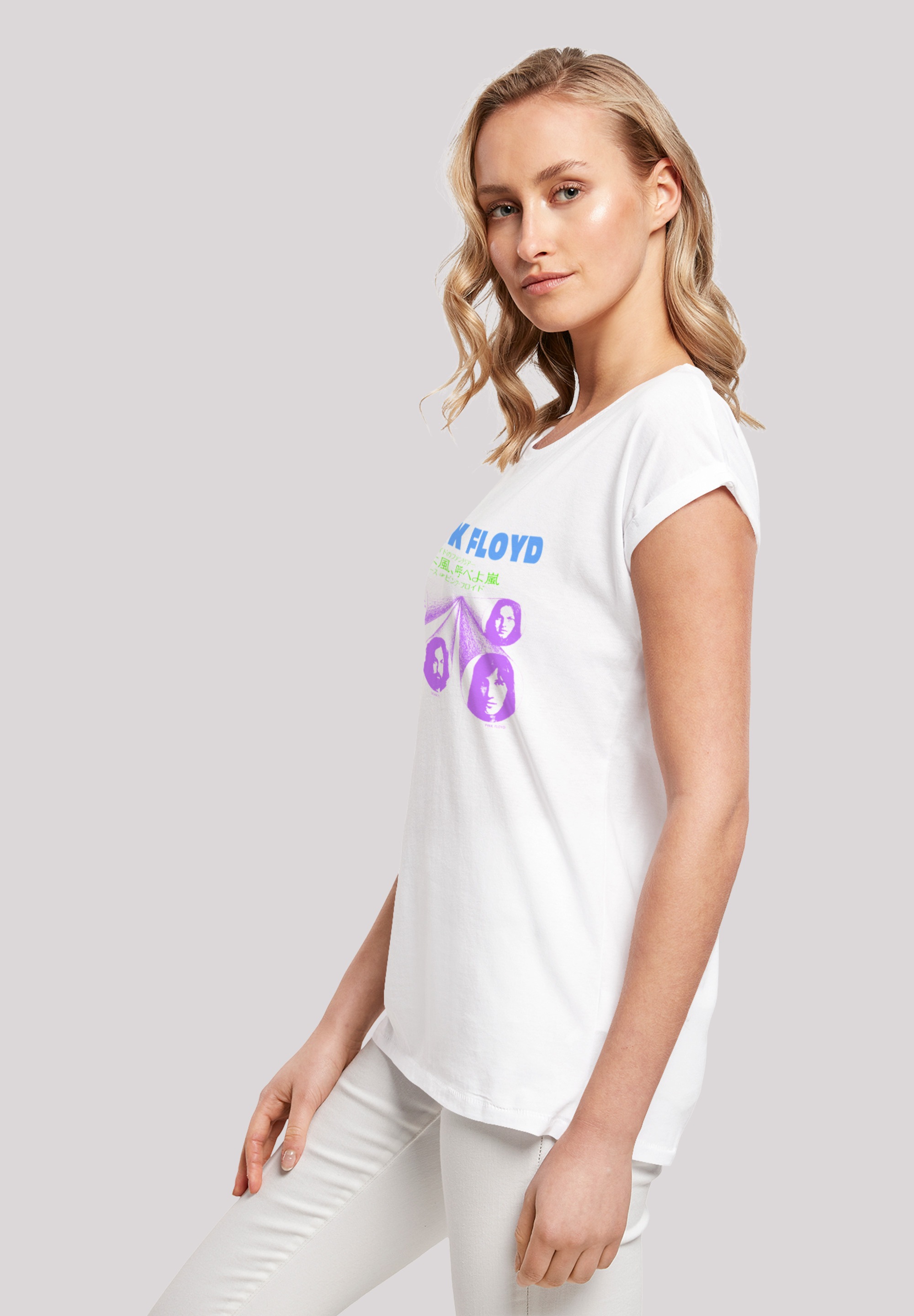 F4NT4STIC T-Shirt »Pink Floyd One Of These Days Rock Shirt Japan«, Damen,Premium Merch,Regular-Fit,Kurze Ärmel,Bandshirt