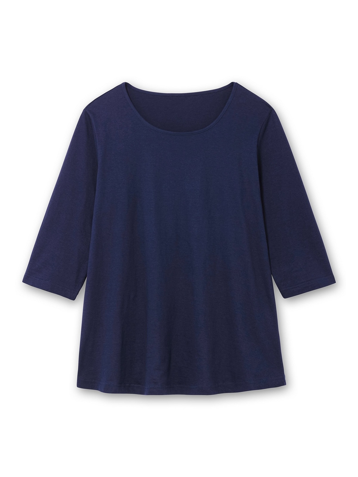 Sheego 3/4-Arm-Shirt »Große Größen«, in leichter A-Linie, Doppelpack