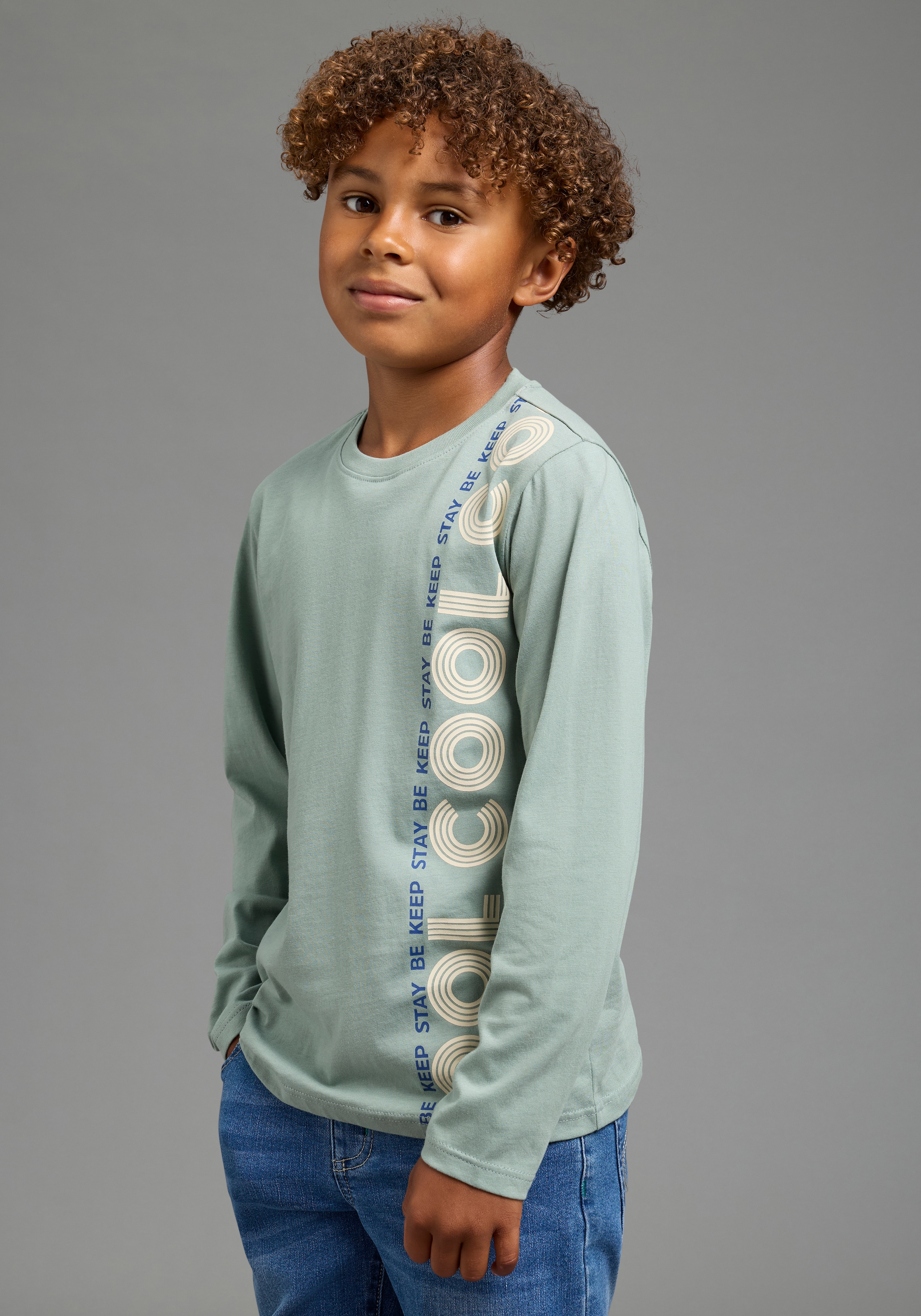 Scout Langarmshirt »3er Packung Shirt mit coolen Sprüche-Prints - NEU von SCOUT« Packung, 3,  3 Langarmshirts mit coolen Drucken: STAY COOL, STAY WILD, STAY CRAZY