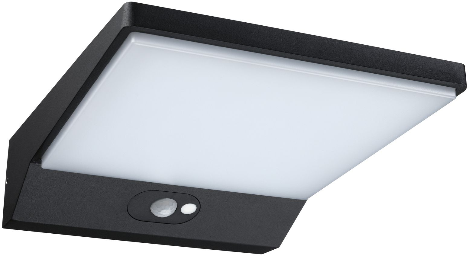 Paulmann Außen-Wandleuchte Solar IP44 Bewegungsmelder, LED-Modul, 1 St., Warmweiß, 3.000K 5W Aluminium