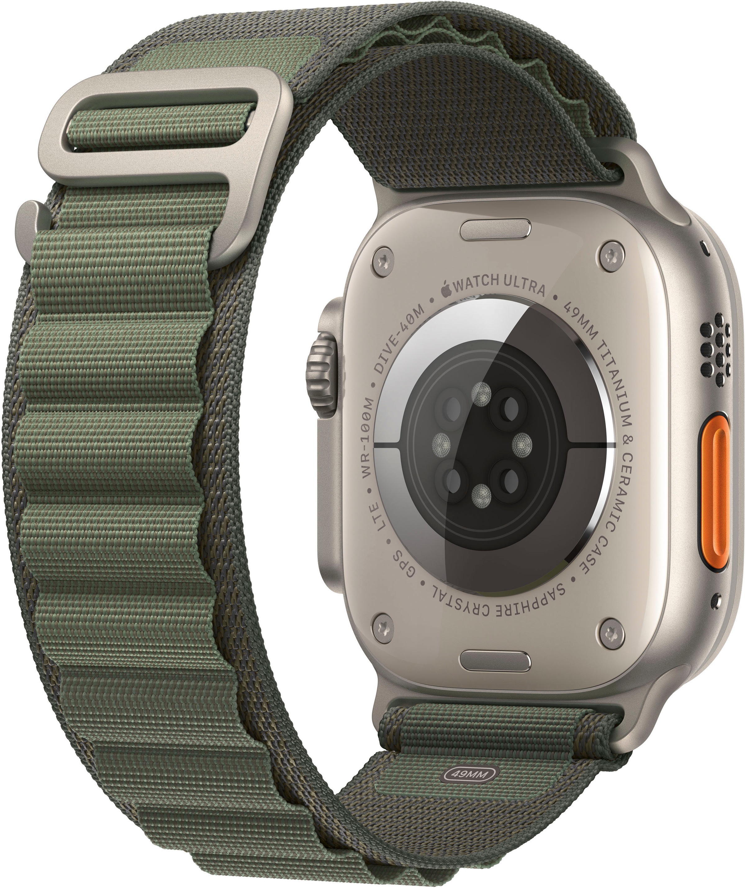 Apple Watch »Watch Ultra GPS + Cellular 49mm Alpine S«, (Gemacht für extreme Anforderungen)