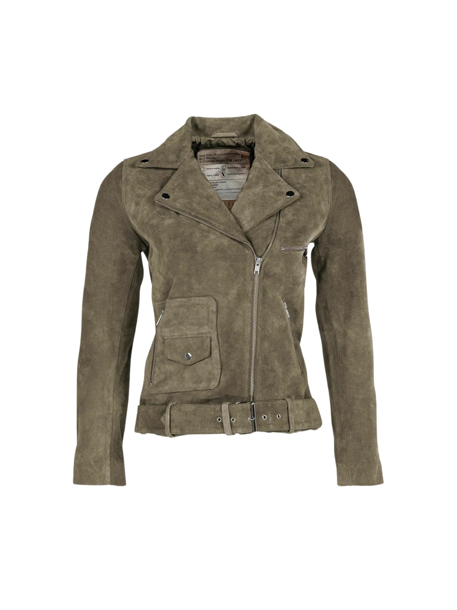 STILL NORDIC Damen Outdoorjacke "Still Nordic Jacket Mira"olive, Gr. L, Obermaterial: 100% Leder, Jacken