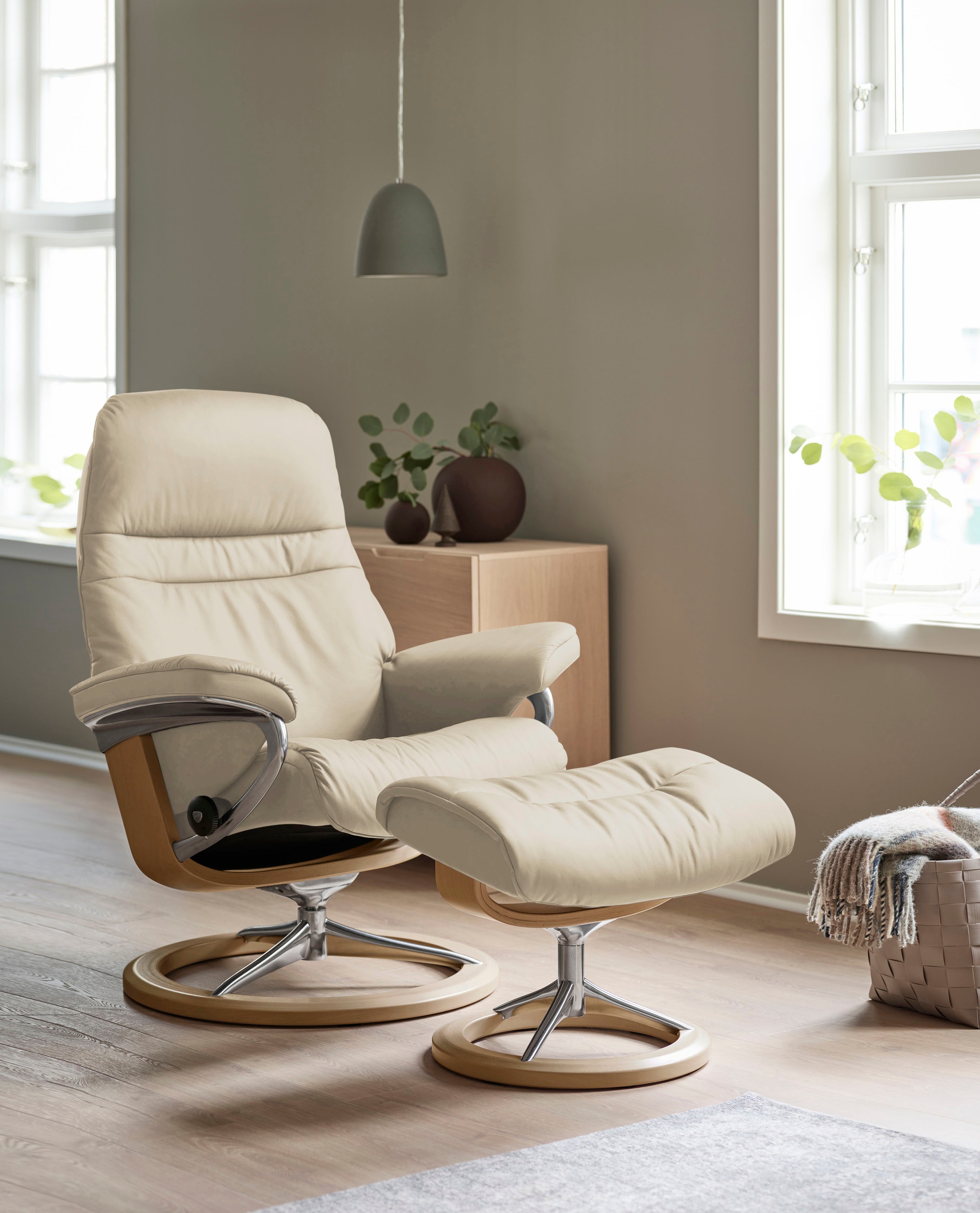 Stressless® Fußhocker »Sunrise«, mit Signature Base, Gestell Eiche