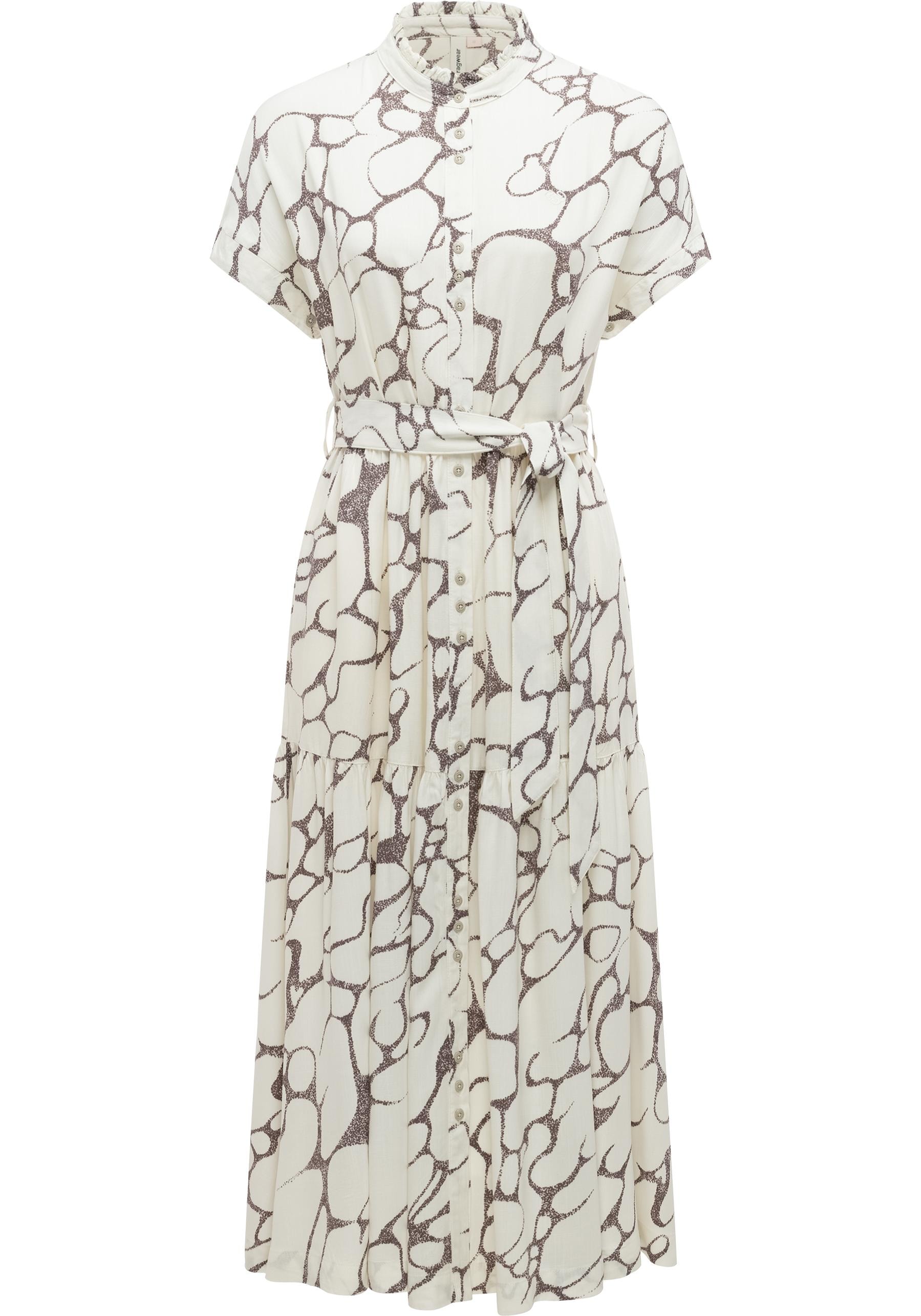 Ragwear A-Linien-Kleid "Liora Print" 1 tlg. Ohne Taschen Wadenlanges Kurzar günstig online kaufen