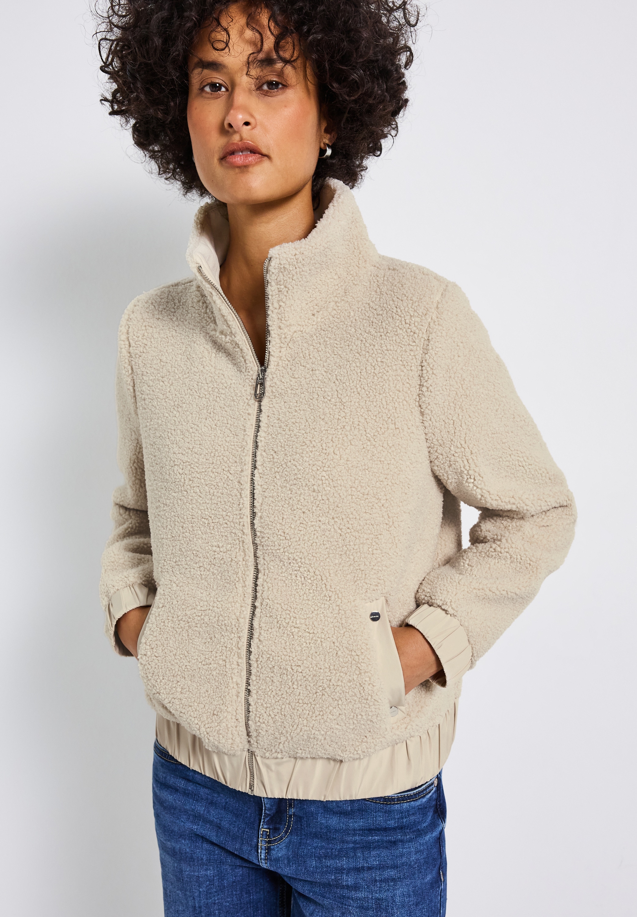 STREET ONE Bouclèjacke, in Teddy-Qualität günstig online kaufen