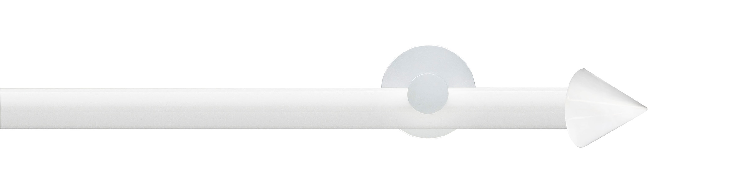GARESA Gardinenstange "WHITE" Ø 20 mm 1 läufig-läufig Wunschmaßlänge Vorhan günstig online kaufen