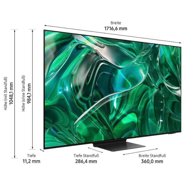 Samsung OLED-Fernseher, 195 cm/77 Zoll, Smart-TV, Neural Quantum Prozessor  4K,Infinity One Design,Gaming Hub | BAUR