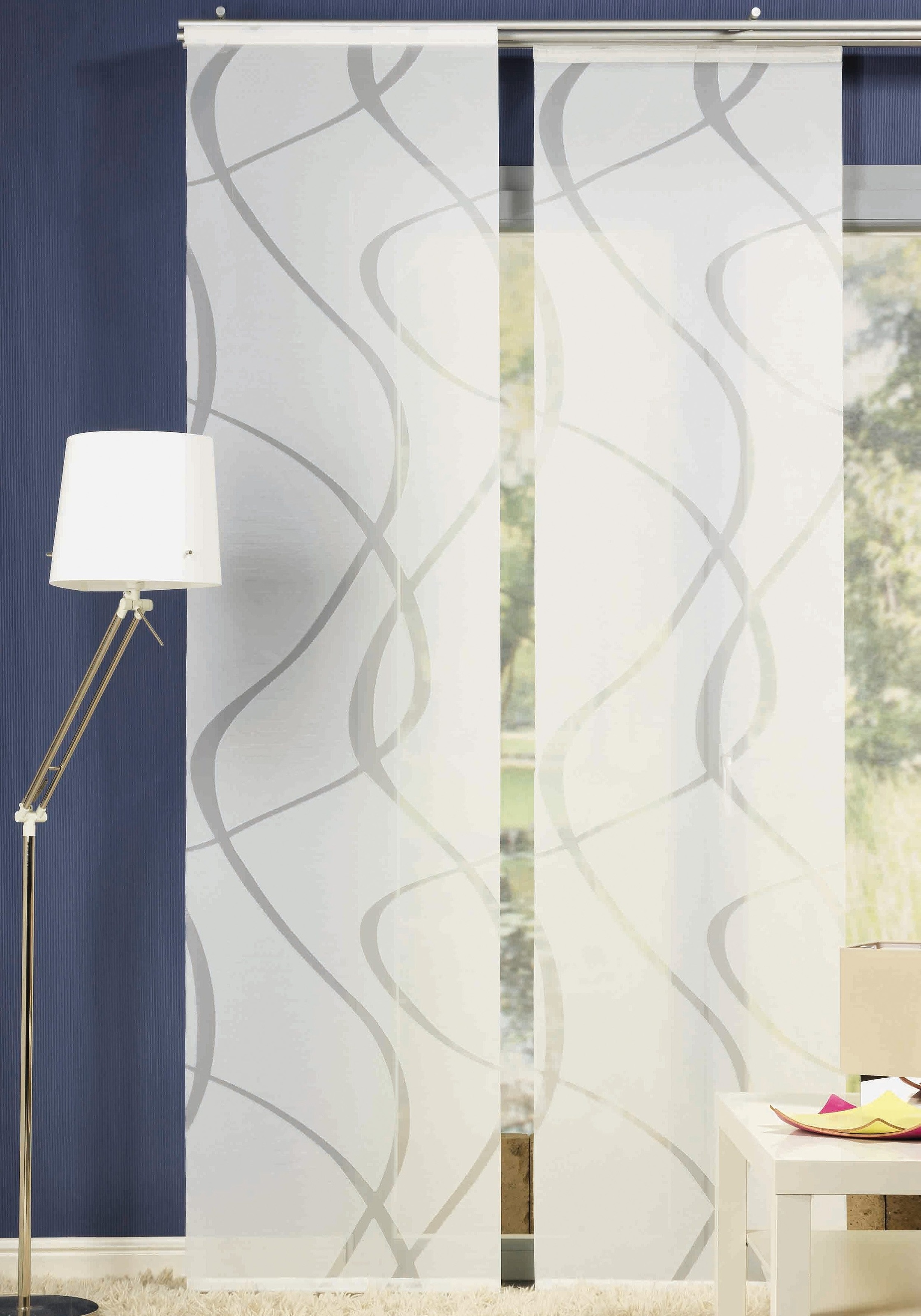 Neutex for you Schiebegardine "Rumbek" Klettband 1 Stk. tlg. inkl. Befestig günstig online kaufen