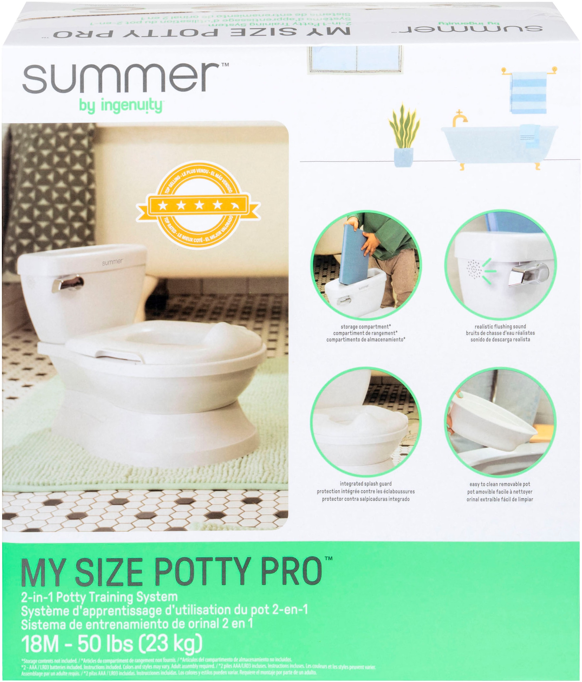 ingenuity Toilettentrainer »My Size Potty Pro™ - Weiß«