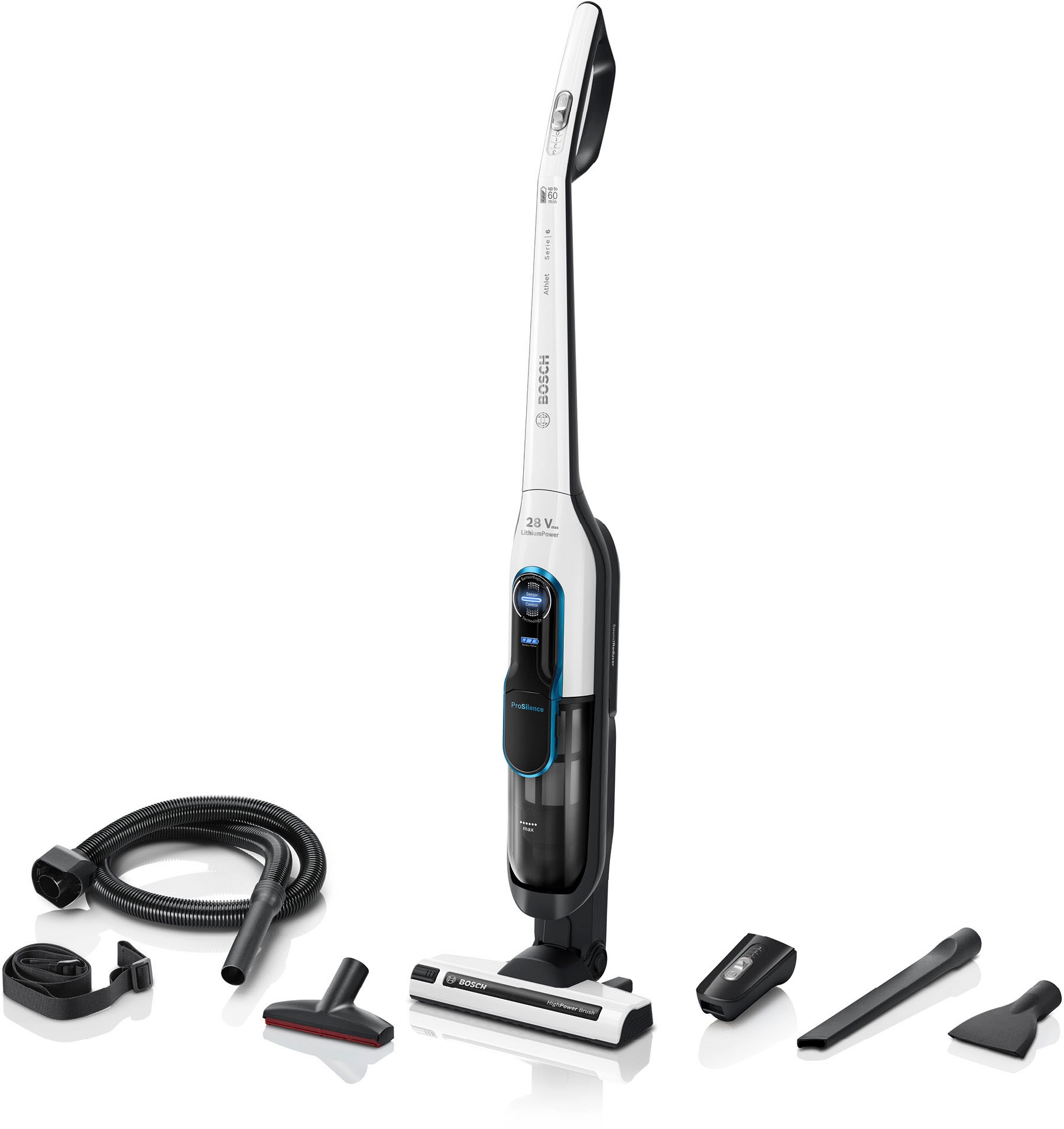 BOSCH Akku-Stielstaubsauger »Athlet ProSilence BCH6ATH25, 28 V,  freistehend, leise, Hygiene-Filter« | BAUR