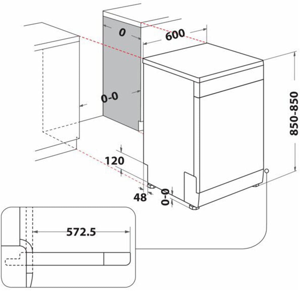 BAUKNECHT Standgeschirrspüler »OBFC Ecosilent2 8650« 8,9 l 14 tlg. Maßgedecke ActiveDry – automatische Türöffnung, 2+2 Herstellergarantie