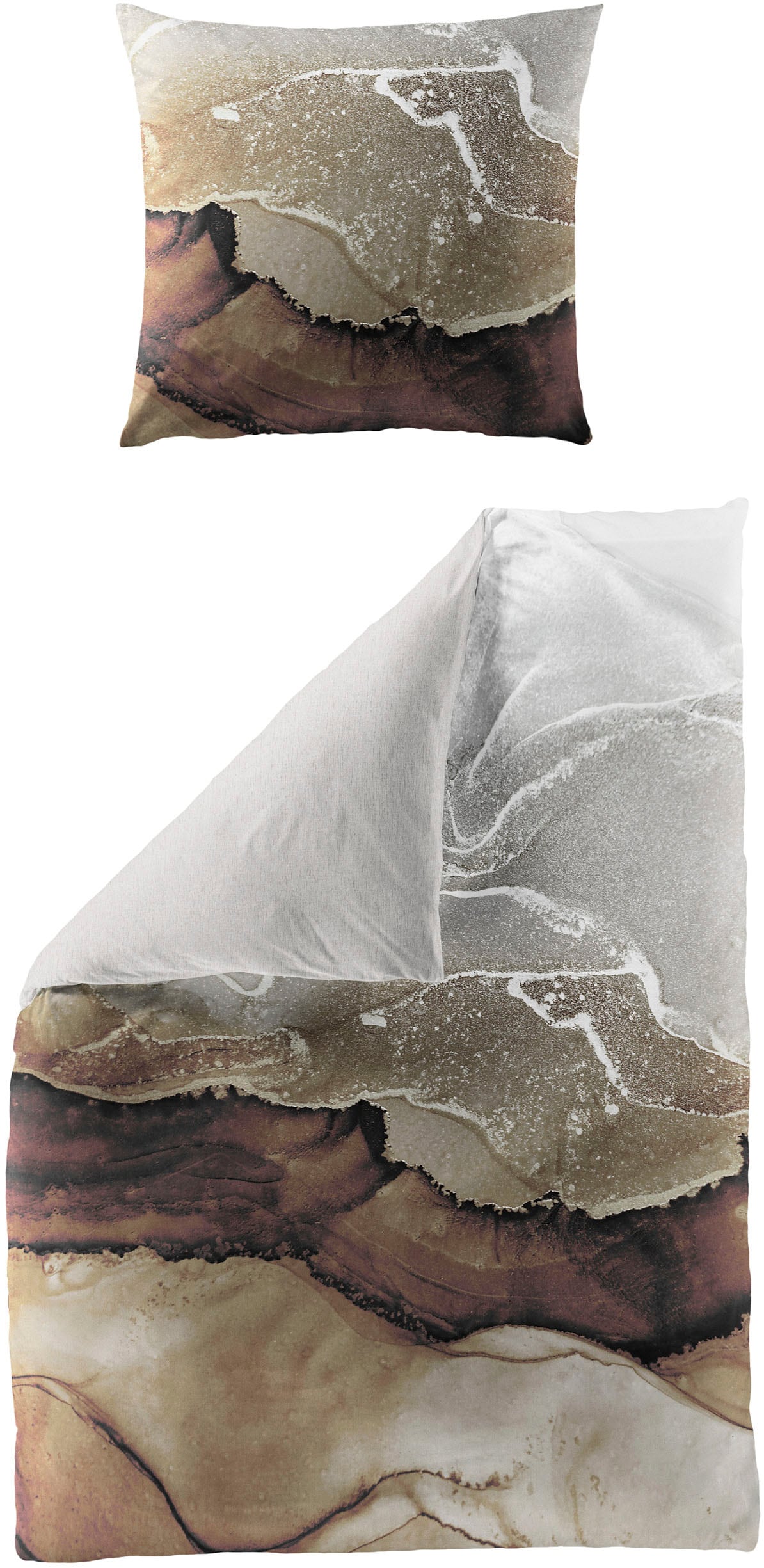 Biberna Bettwäsche "5192" 2 Stk. Mako-Satin, 100 % Baumwolle, pflegeleicht; günstig online kaufen