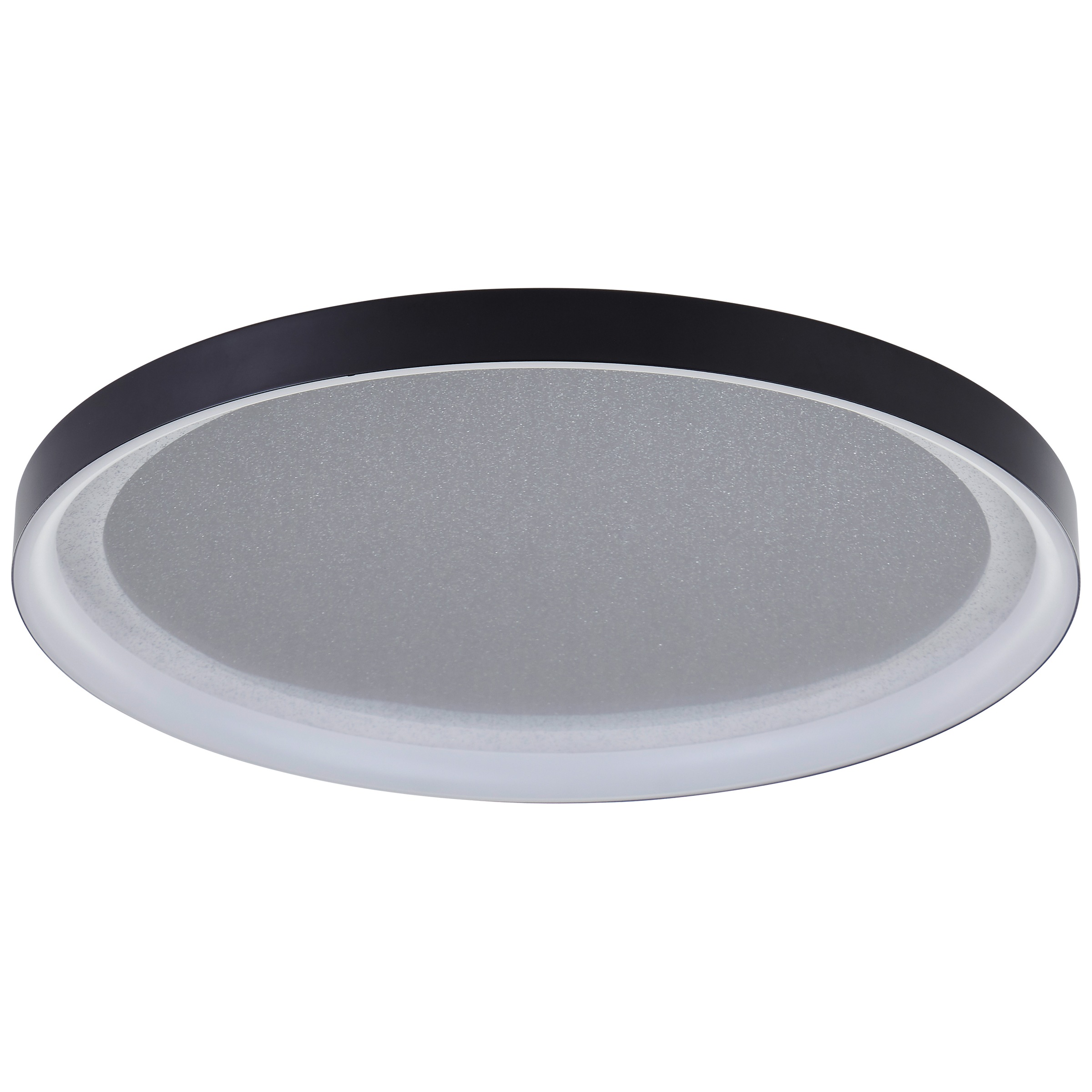 Brilliant LED Deckenleuchte »Quito«, Glitzereffekt, 3 Stufen Dimmer, Ø 42 cm, 3800 lm, 3000 K, schwarz