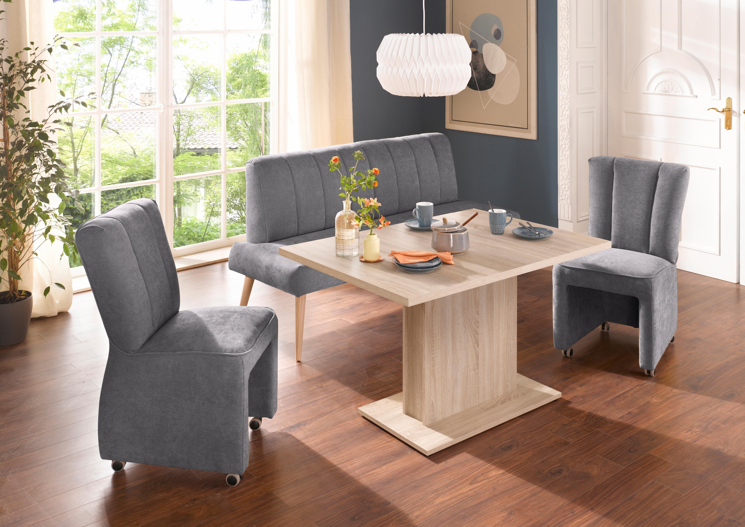 exxpo - sofa fashion Sessel »Costa, Loungesessel, Hochlehnsessel, auf Rollen, Komfortsitzhöhe 53cm«, kompakt und bequem, Breite 52 cm