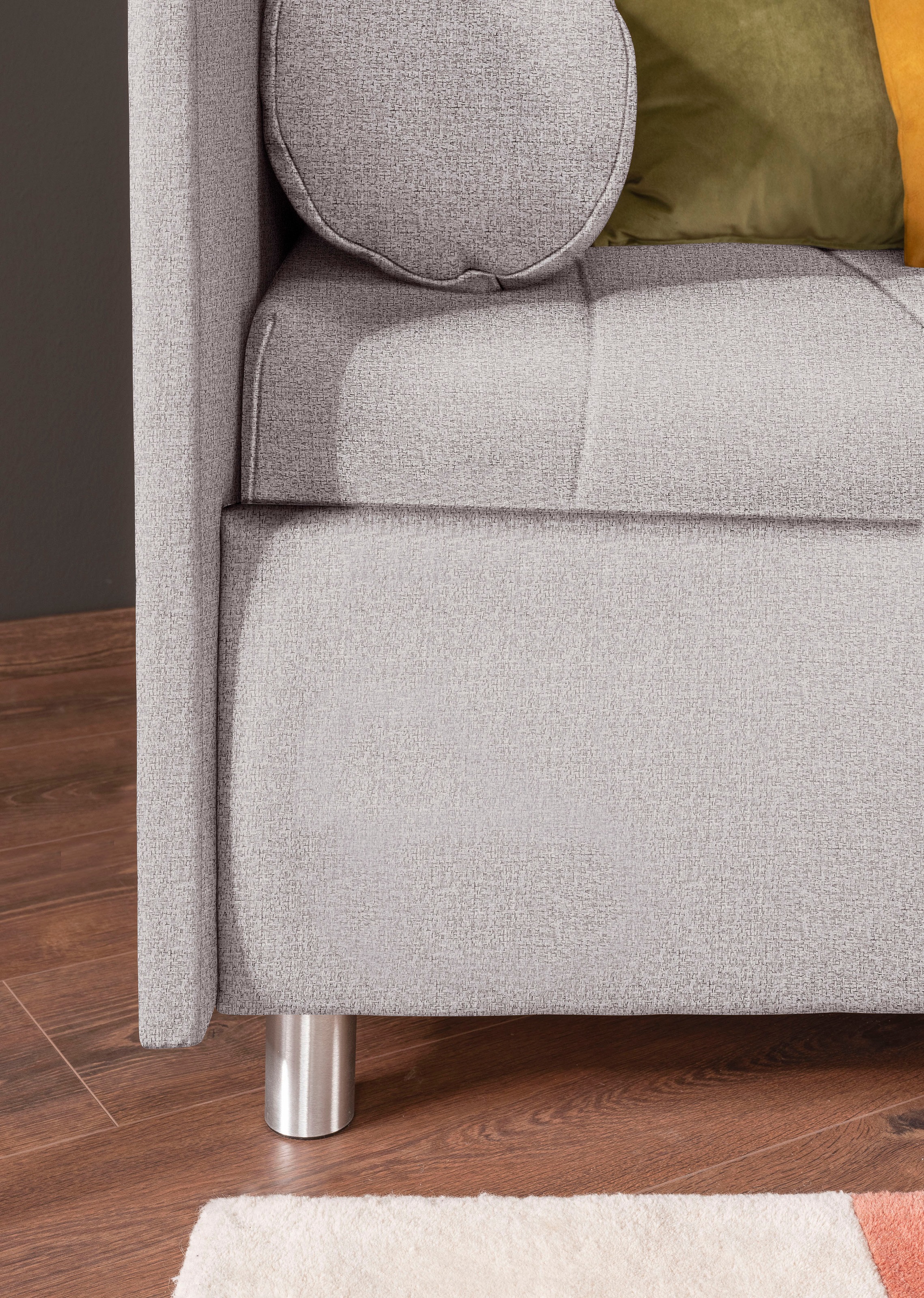 alina Schlafsofa »Kiana«, mit Bettkasten und Zierkissen, Liegefläche 90/200 cm oder 100/200 cm