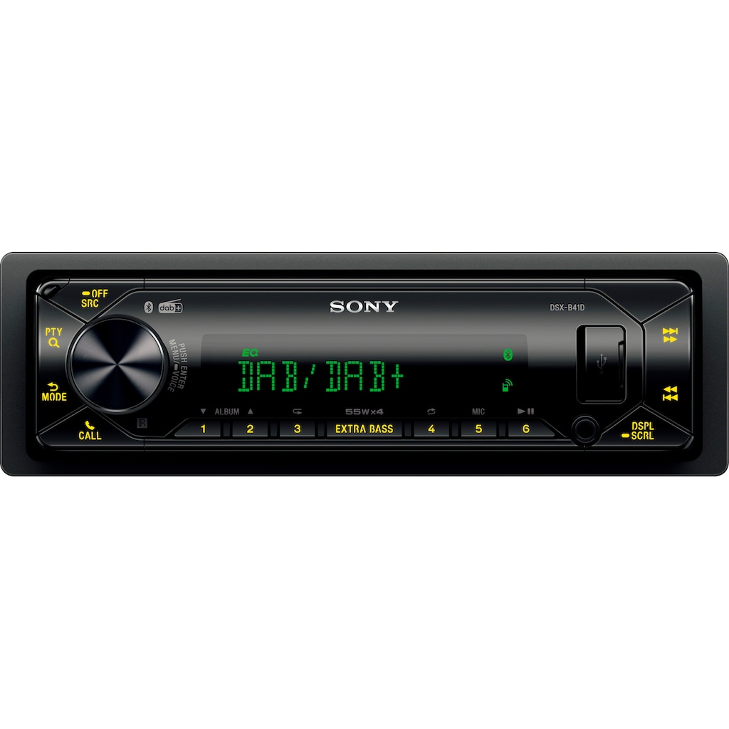 Sony Autoradio »DSXB41KIT«, (Bluetooth Digitalradio (DAB+)-FM-Tuner 55 W)