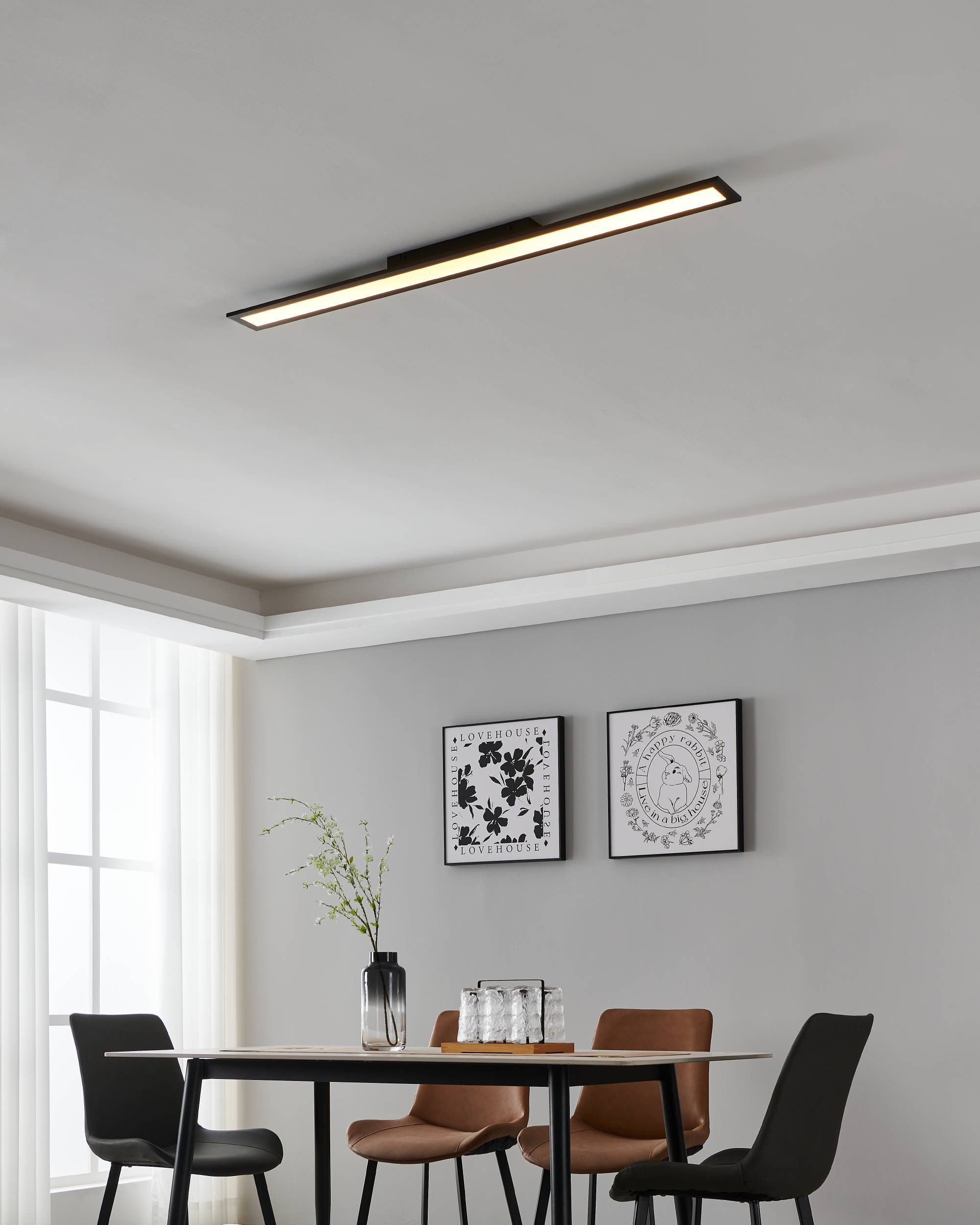 EGLO Deckenleuchte »SALOBRENA-Z« in schwarz aus Alu, Stahl / inkl. LED fest integriert - 33,5 Watt