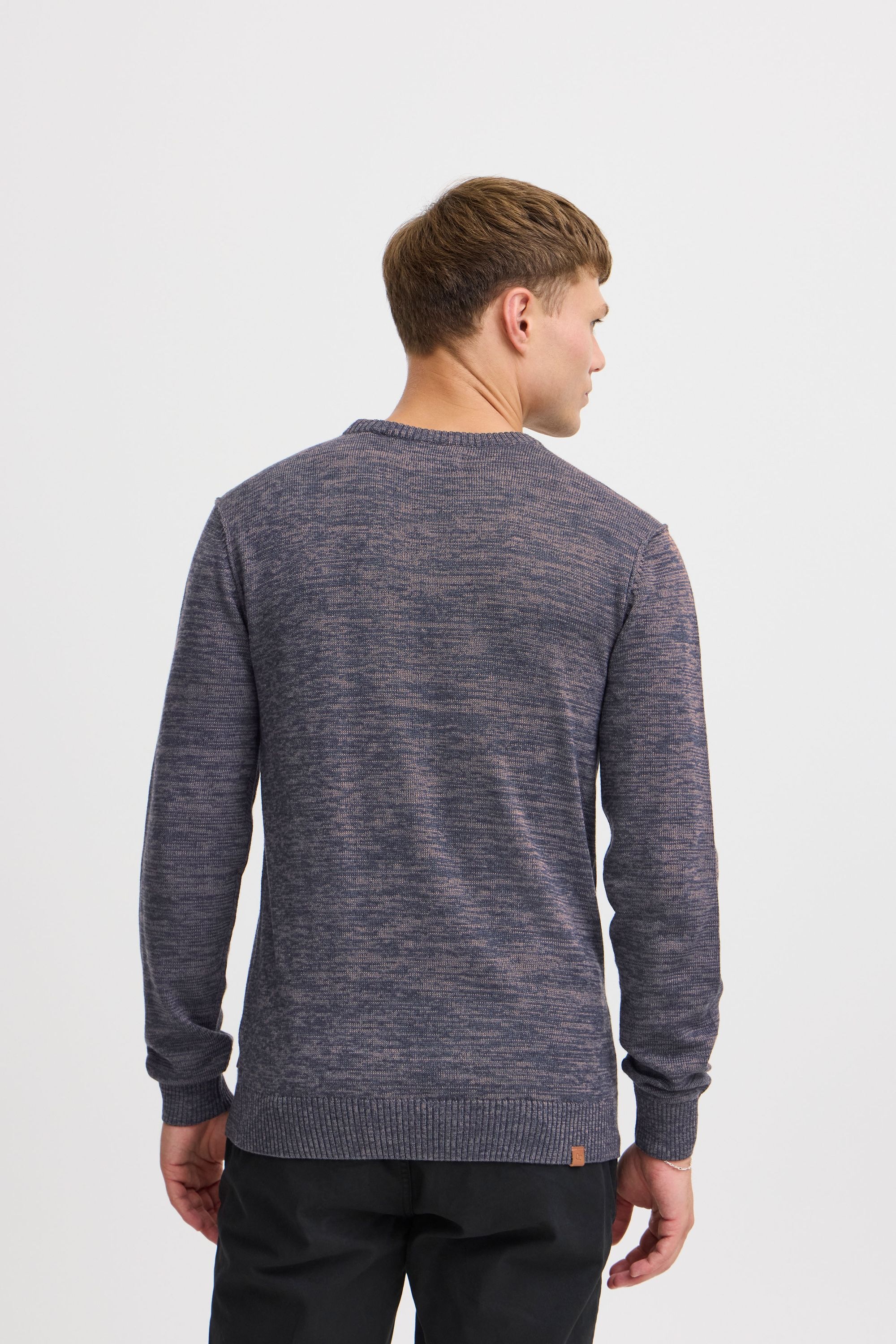 Strickfleece-Pullover BLEND "Strickpullover BHDansel", Herren, Gr. S, blau (ensign blau), Obermaterial: 50% Baumwolle CO. 50% Polyacryl PAN., Pullover 6