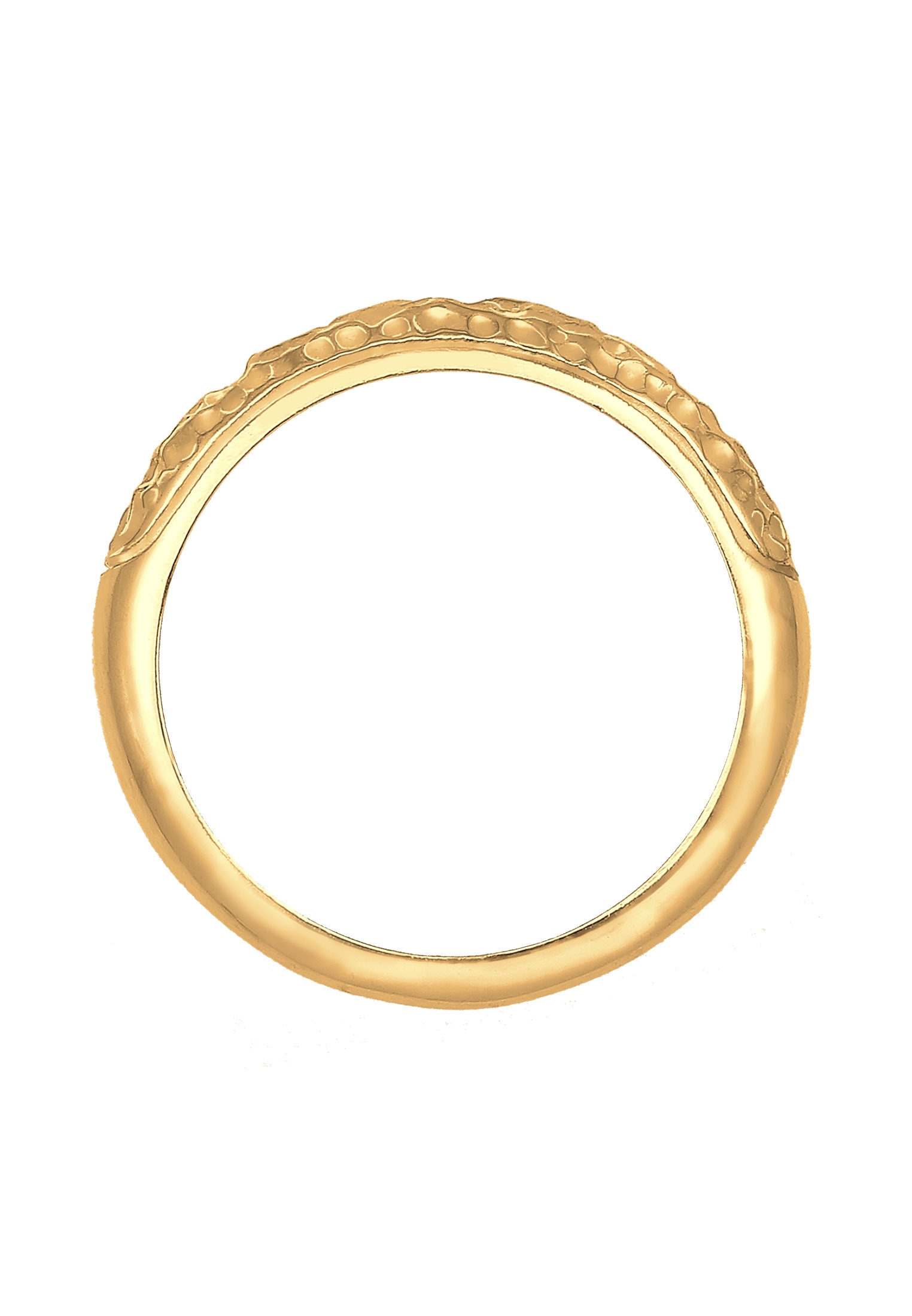 Elli Fingerring »Bandring Basic Gehämmert Trend Cool 925 Silber«