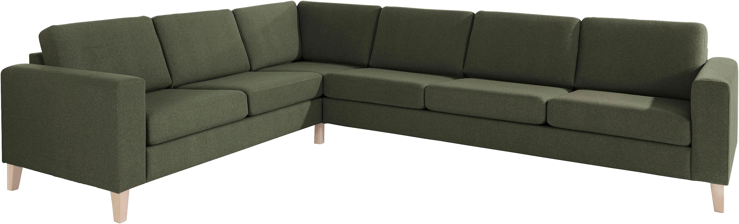 ATLANTIC home collection Ecksofa »Terra L-Form«, mit Wellenunterfederung, langer Schenkel links oder rechts montierbar