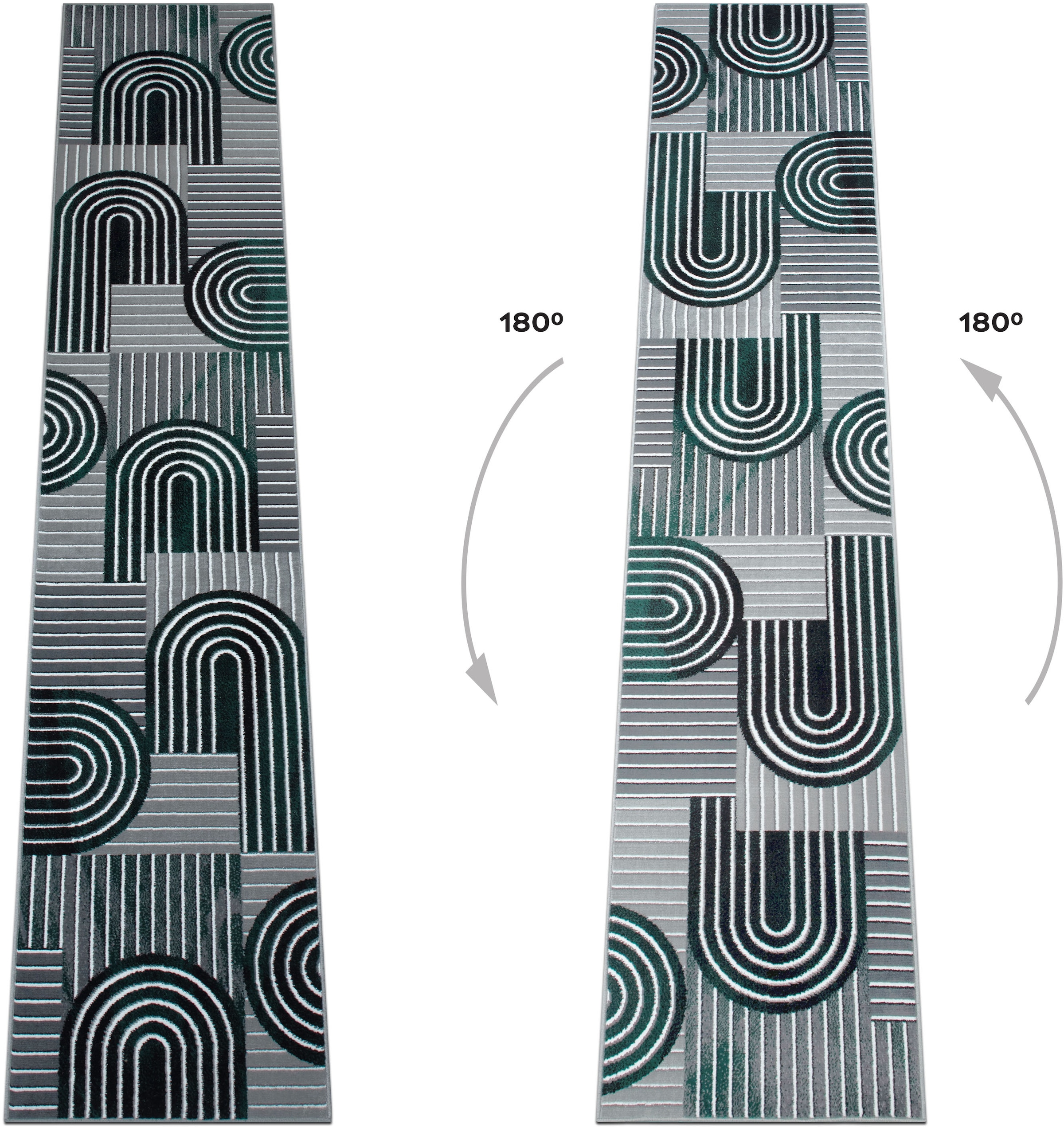 OTTO home Läufer »Lyssandra« rechteckig 8 mm Höhe 3D-Effekt, softer Kurzflor, pflegeleicht, leichter Glanz, Scandi-Look