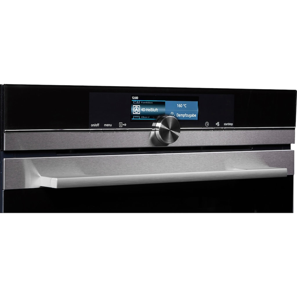 SIEMENS Dampfbackofen »CS658GRS7«, iQ700, CS658GRS7, mit 1-fach-Teleskopauszug, ecoClean Plus