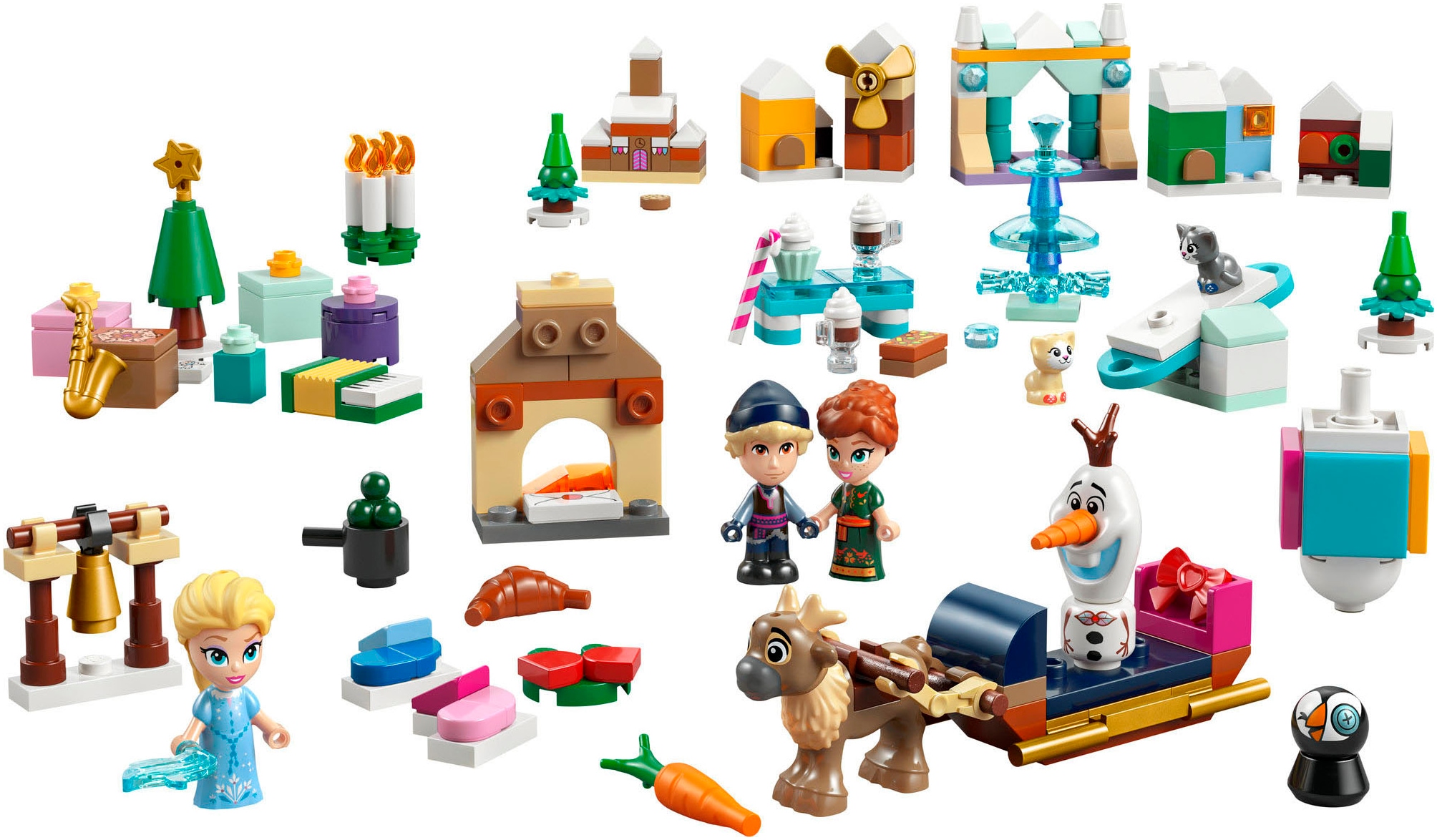 LEGO® Spielzeug-Adventskalender »Spielbausteine, (43273), LEGO Disney Princess«, ab 5 Jahren, Made in Europe