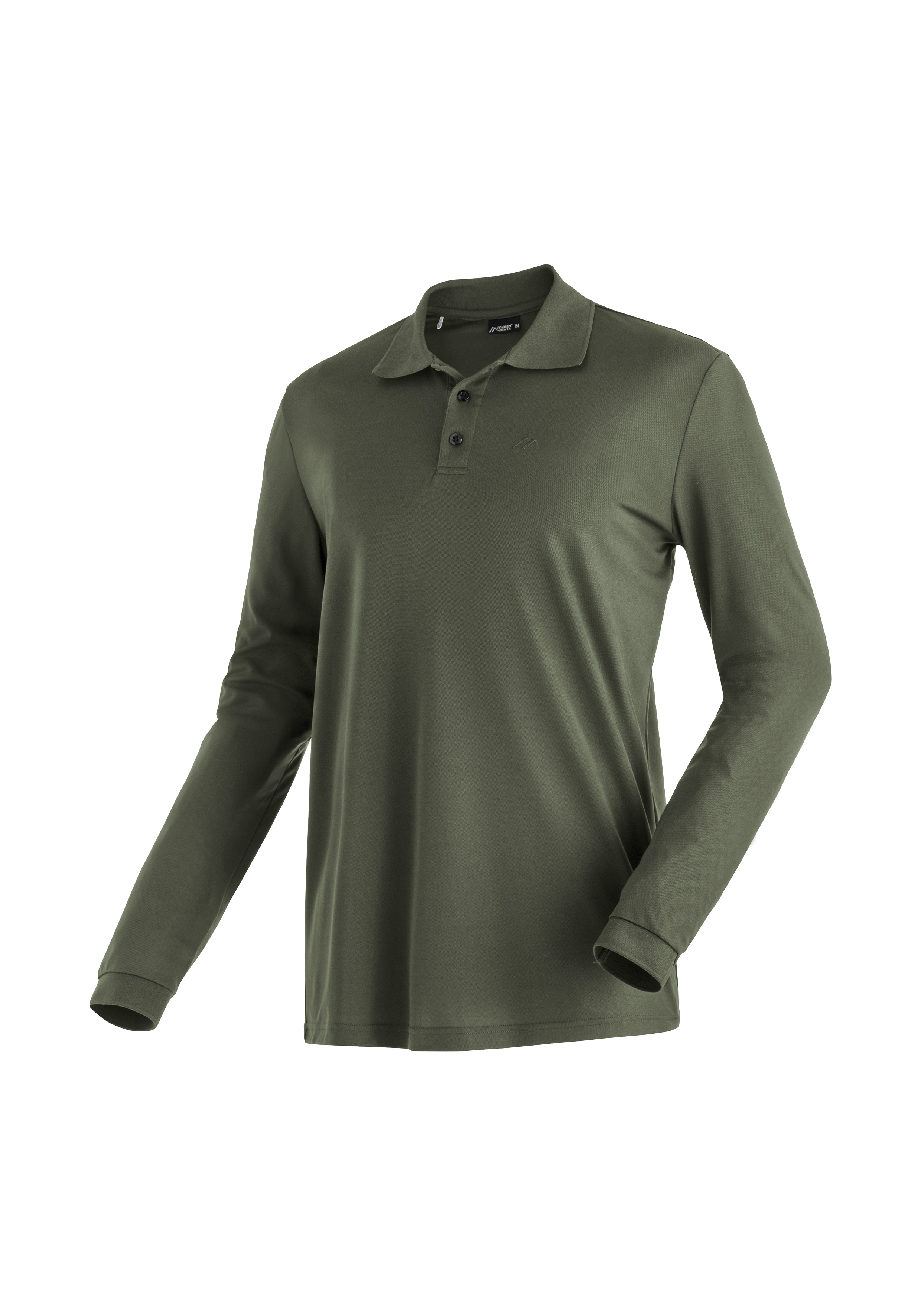 Maier Sports "Ulrich L/S" Herren Polo langarm, leichtes Funktionsshirt, Langarmshirt, Reg. Fit