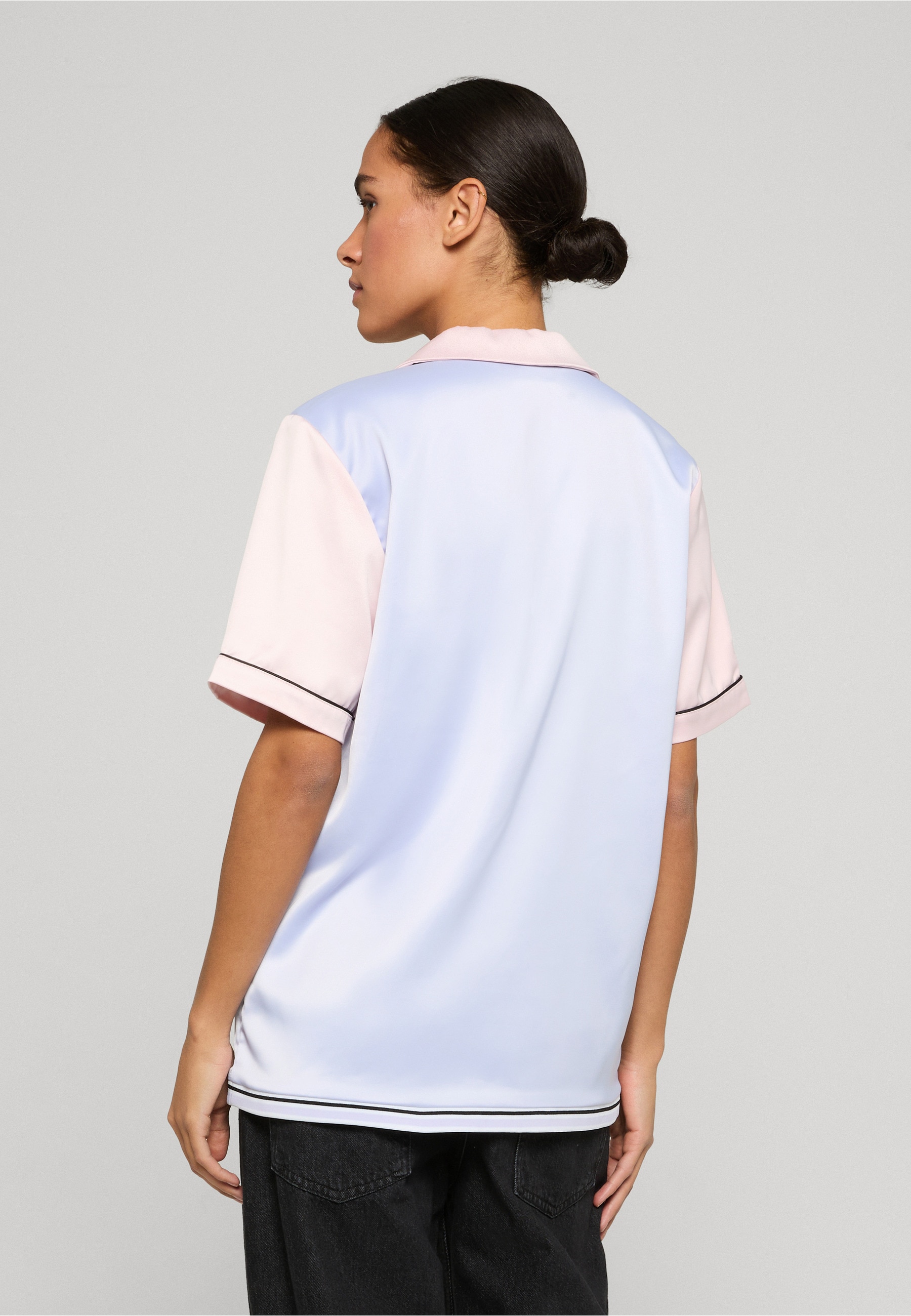 Fubu Langarmhemd »Fubu Damen FW222-011-1 FUBU Corporate Tribal Satin Jersey« 1 Stk.