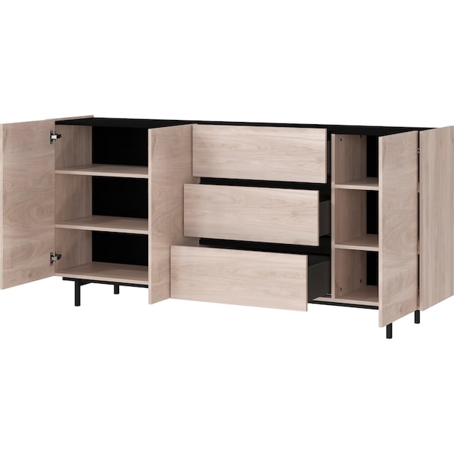 GERMANIA Sideboard »Cantoria«, Soft close-Funktion bei Türen und  Schubladen, griffloses Design | BAUR