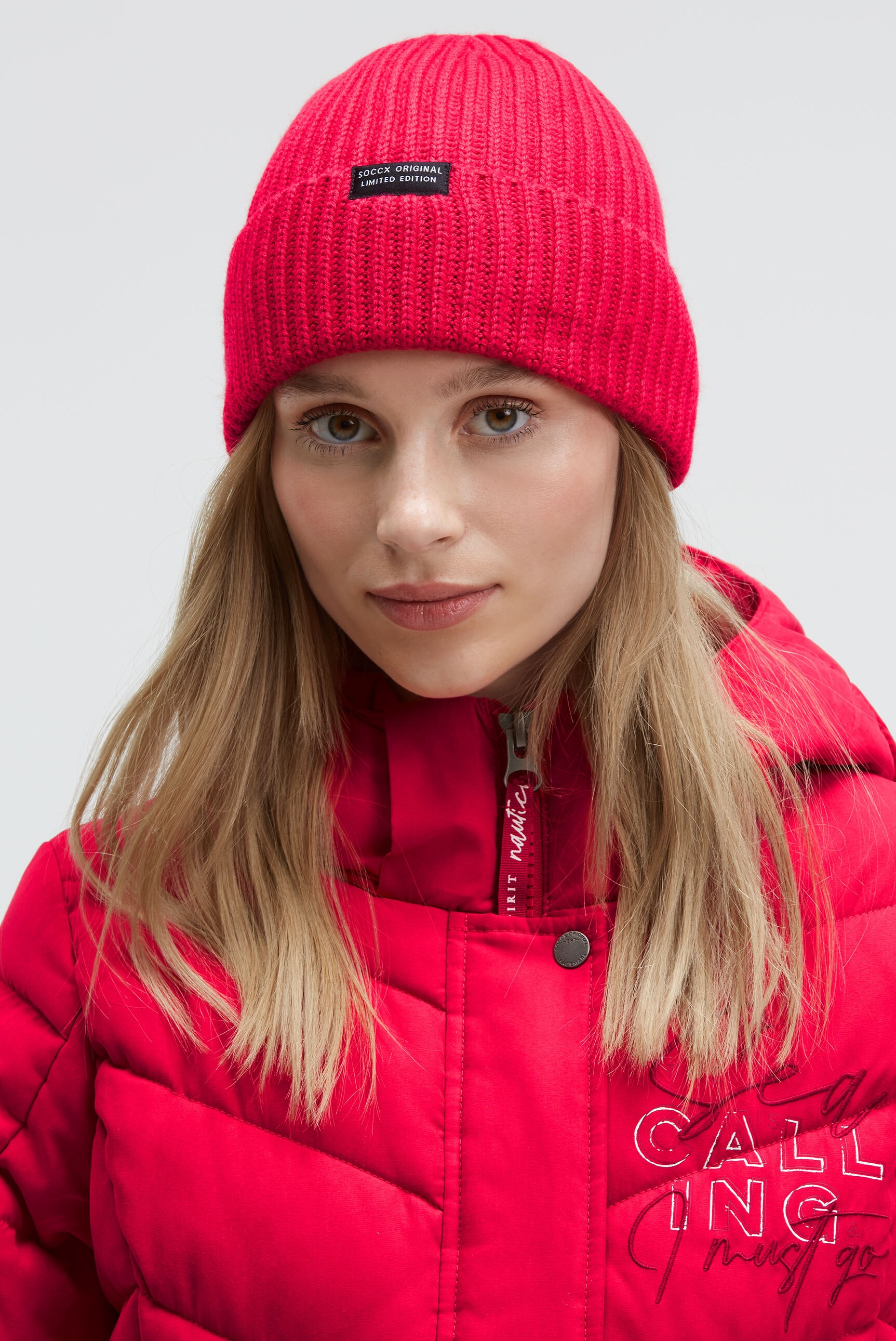 SOCCX Strickmütze, mit breitem Umschlag günstig online kaufen