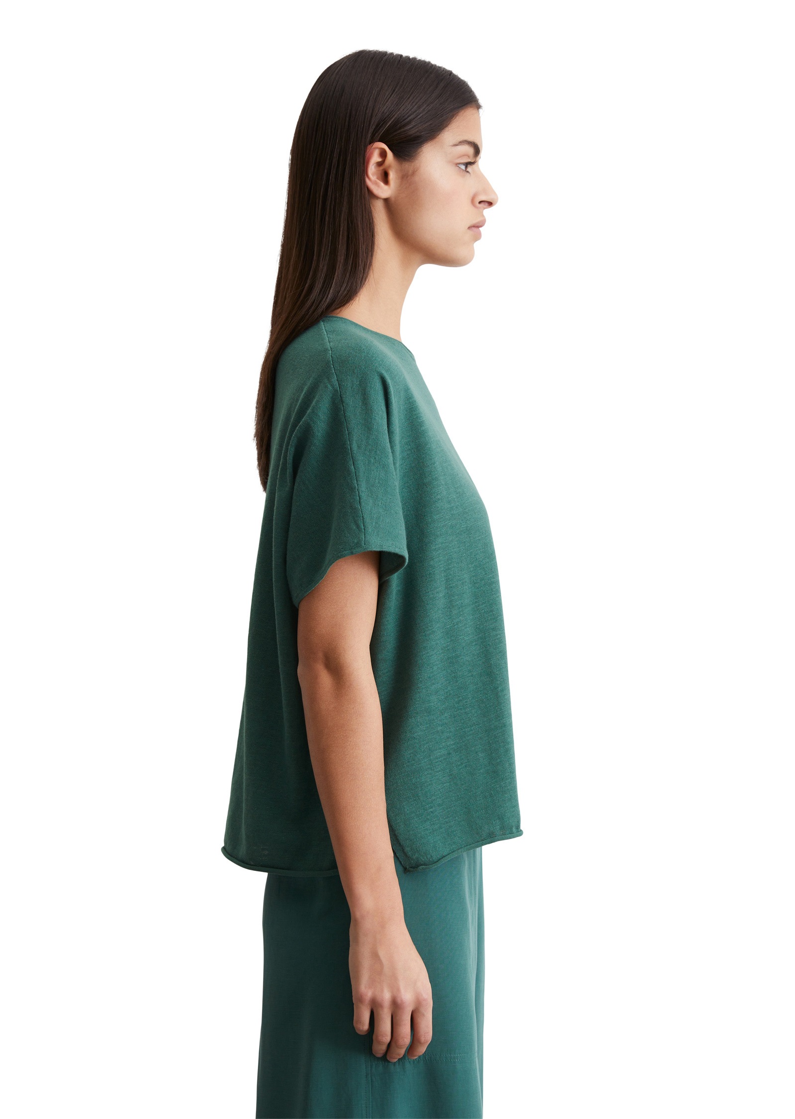 Marc O'Polo Strickpullover »aus Baumwolle-Leinen-Slub«