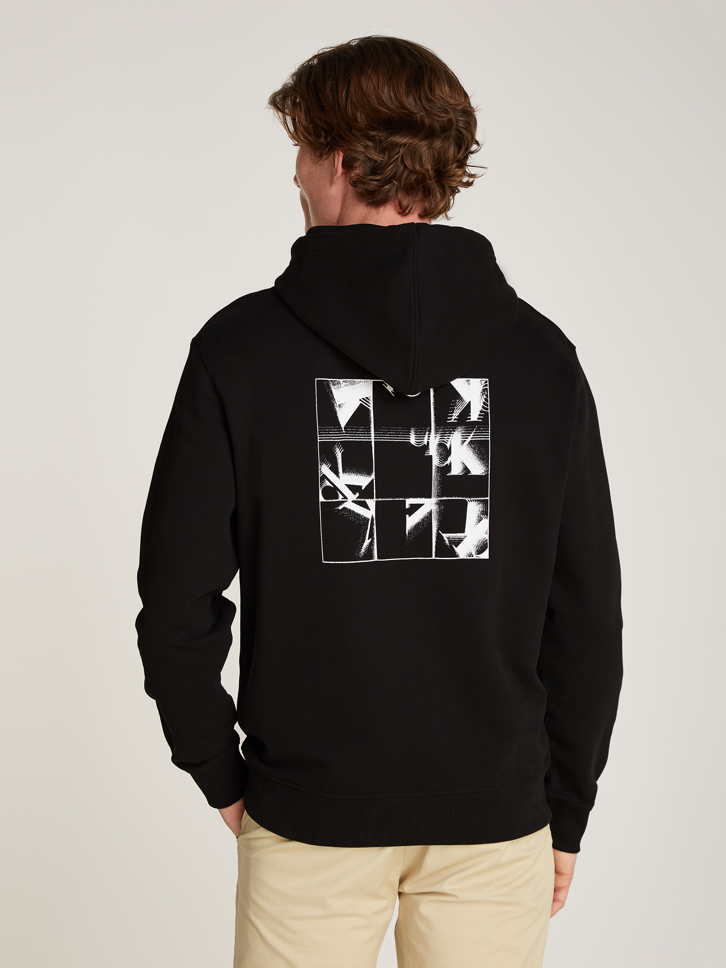 Calvin Klein Jeans Kapuzensweatshirt GRID MONOGRAM HOODIE mit Logoschriftzu günstig online kaufen