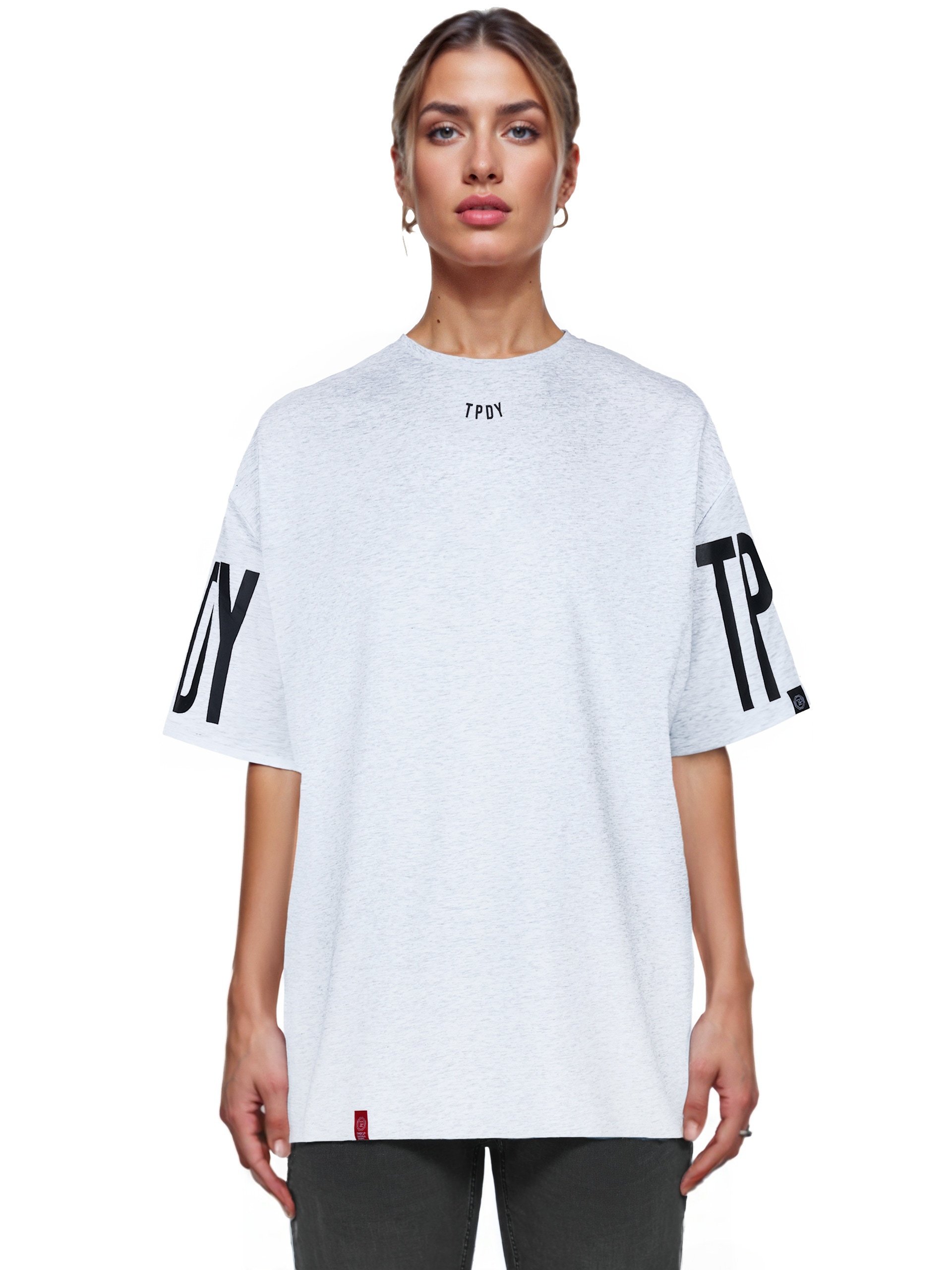 trueprodigy Oversize-Shirt "Viktor F Logo Print Oversized Rundhals"