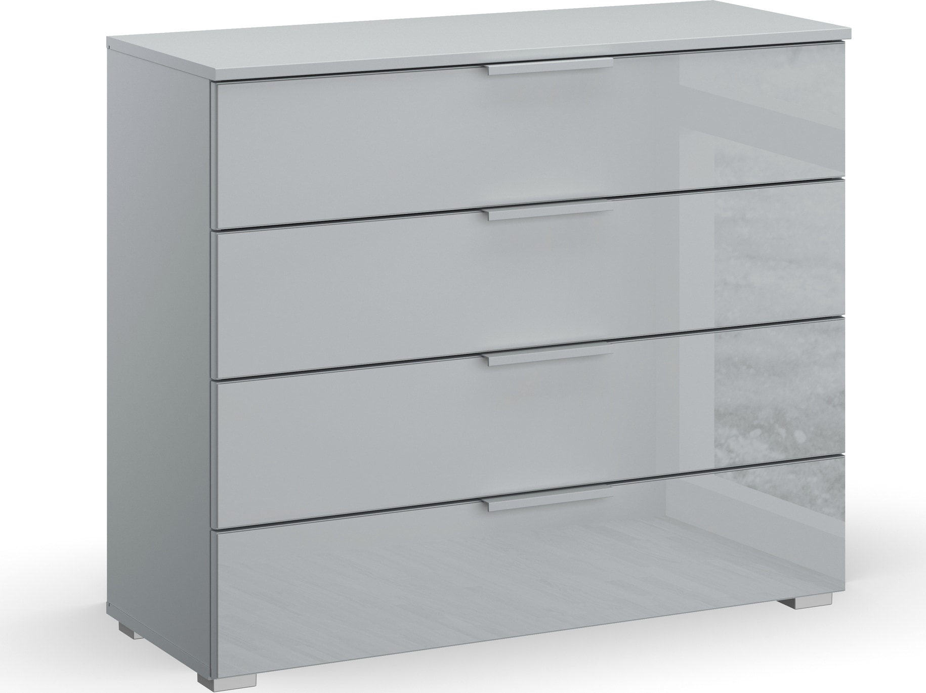 rauch Kommode "Sideboard Schubladenkommode Schubkastenkommode KOLUNA mit Glasfront", Breite 93 cm mit 4 großen Schublade