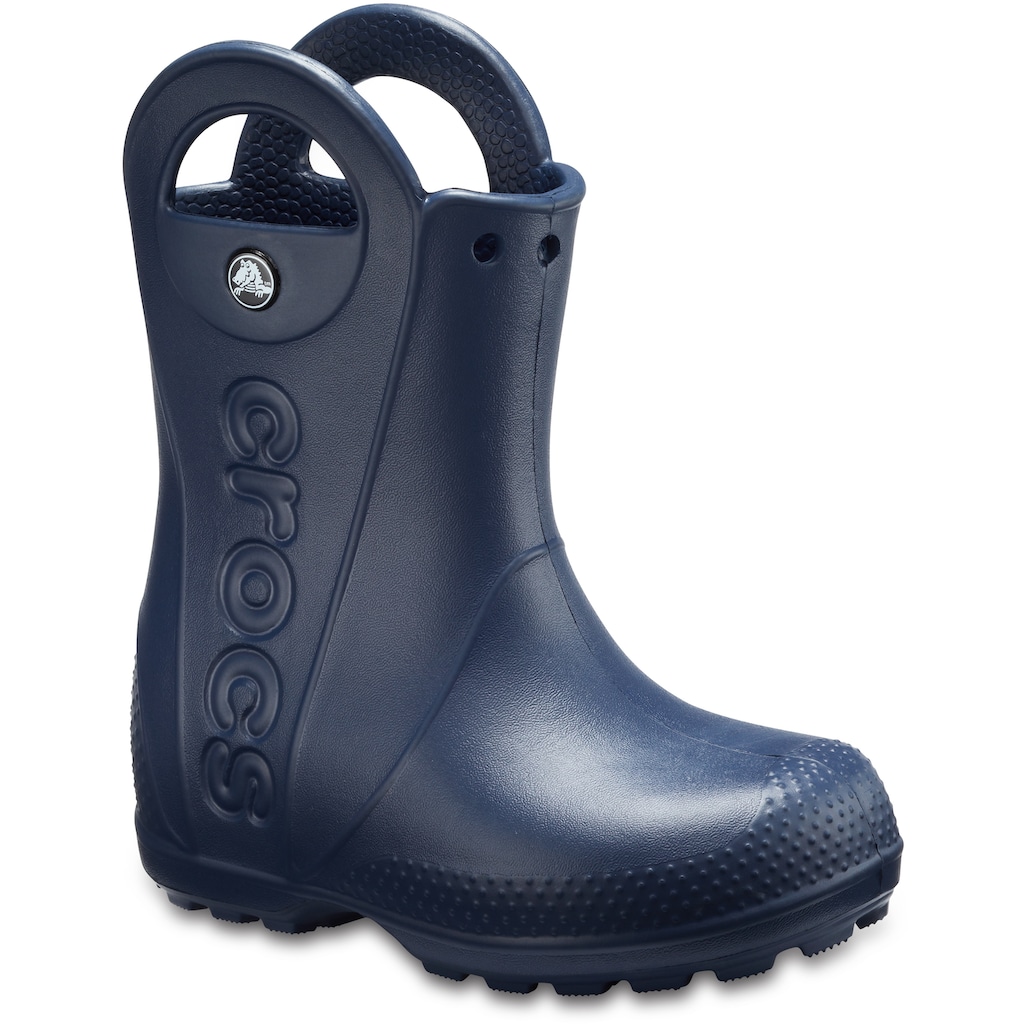 Crocs Gummistiefel »Handle It Rain Boot Kids«, Regenstiefel, Matsch-Schuh, Regenschuh zum Schlupfen, mit Anziehlasche