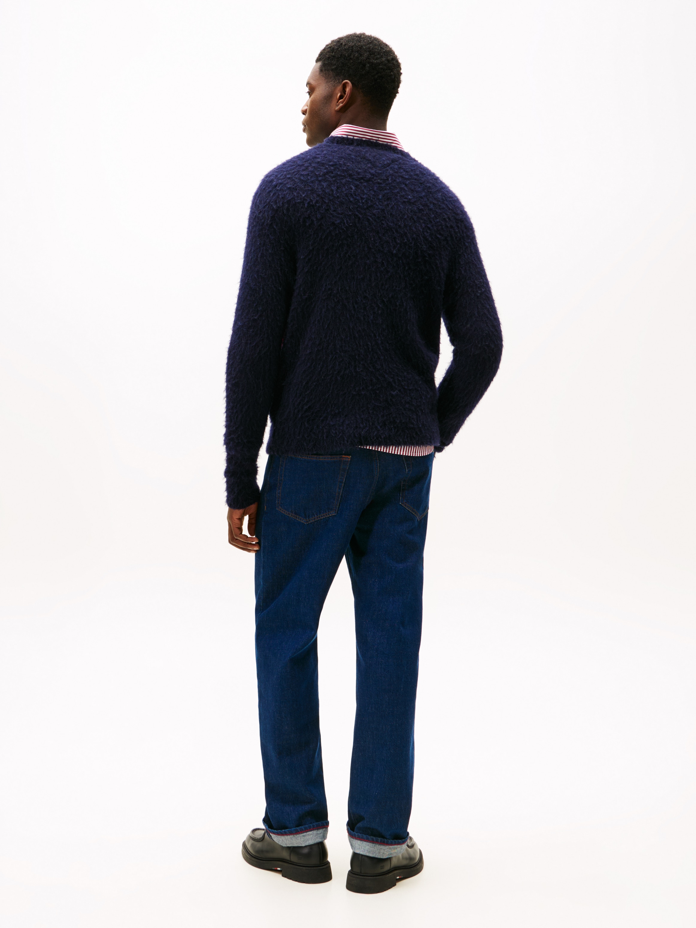 Tommy Hilfiger Strickpullover »ALPACA BLEND BIG FLAG CREW NECK«, Regular fit