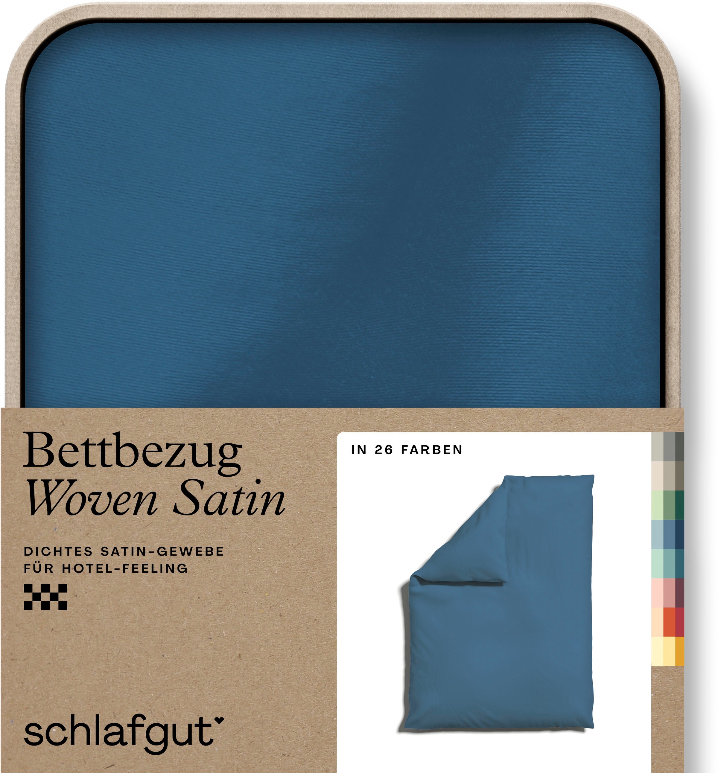 Schlafgut Bettbezug "Woven Satin", (1 St.), besonders dicht gewebt, Mix & Match: passender Kissenbezug erhältlich