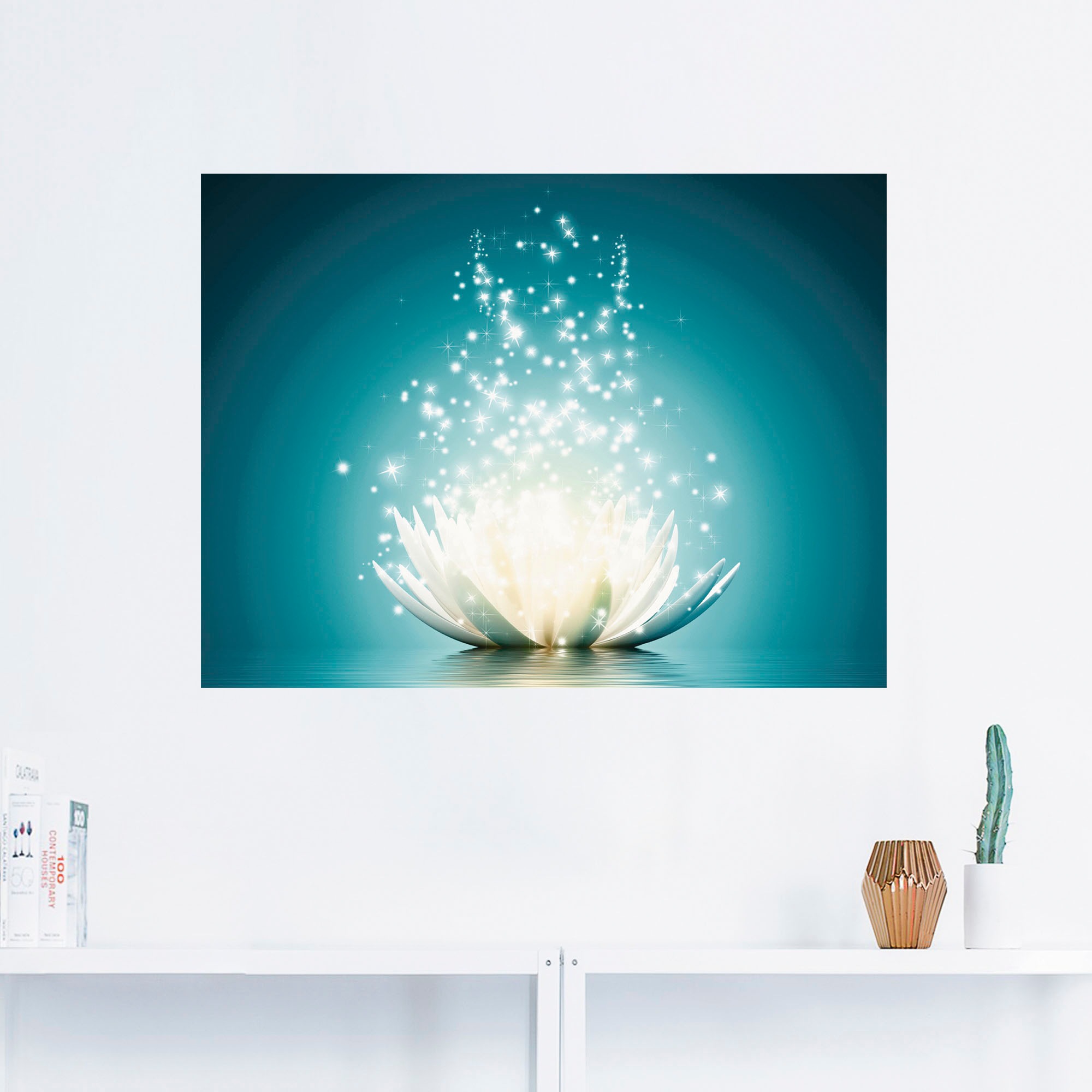 Artland Wandbild "Magie der Lotus-Blume", Blumen, (1 St.), als Alubild, Out günstig online kaufen