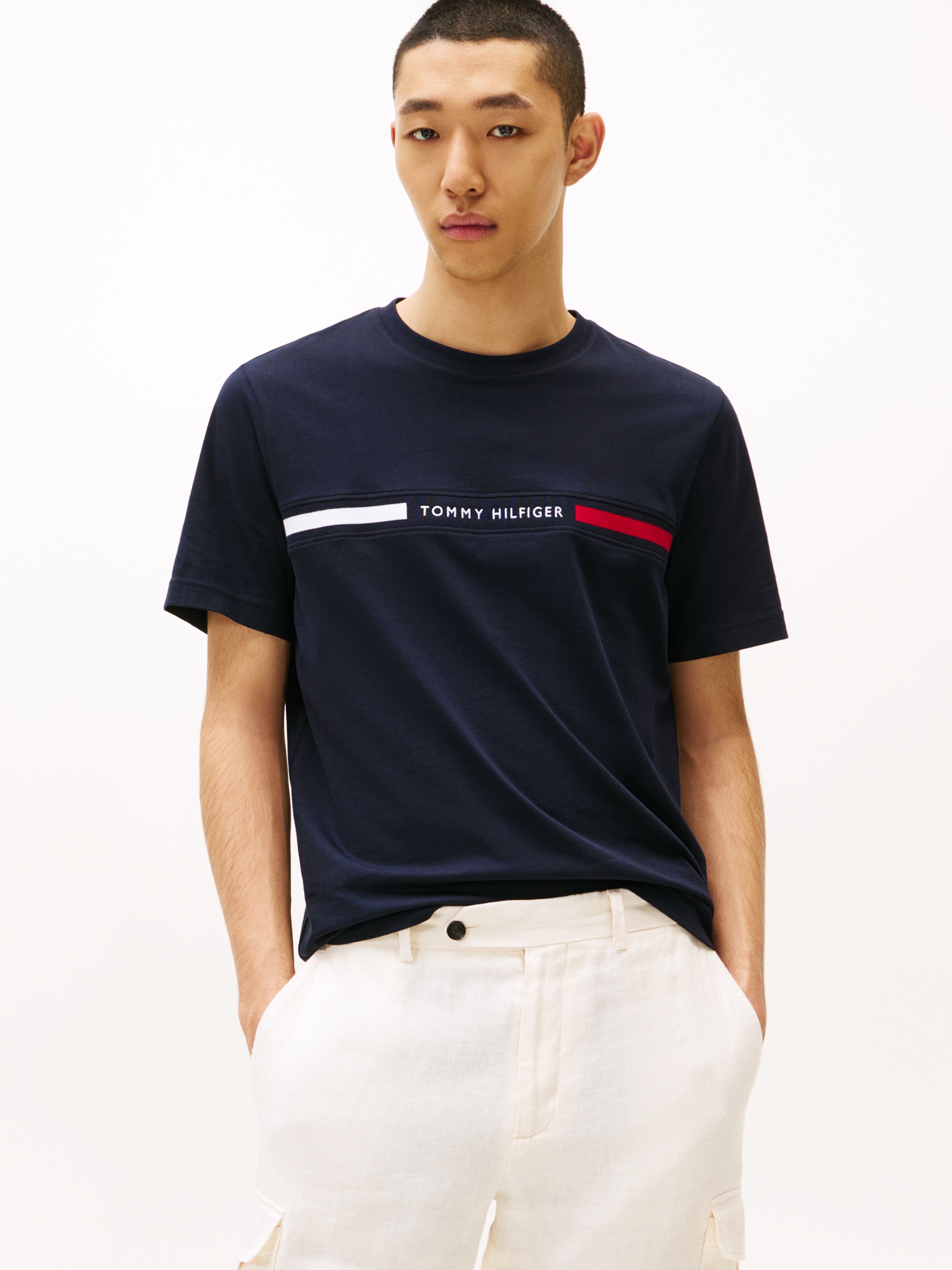Tommy Hilfiger T-Shirt »HILFIGER CHEST INSERT«