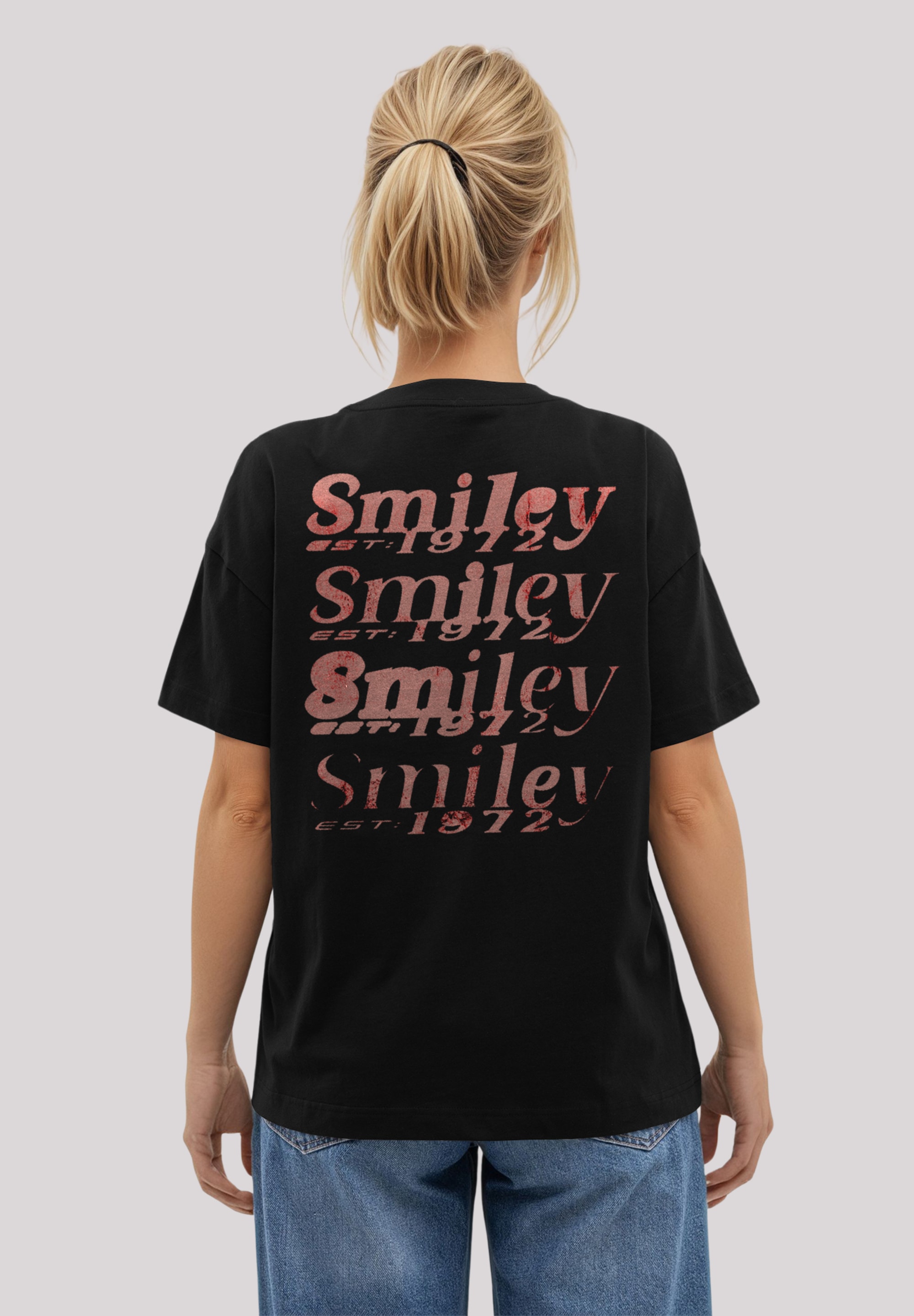F4NT4STIC T-Shirt »Smiley Originals Rave Streetwear Orange« Premium Qualität